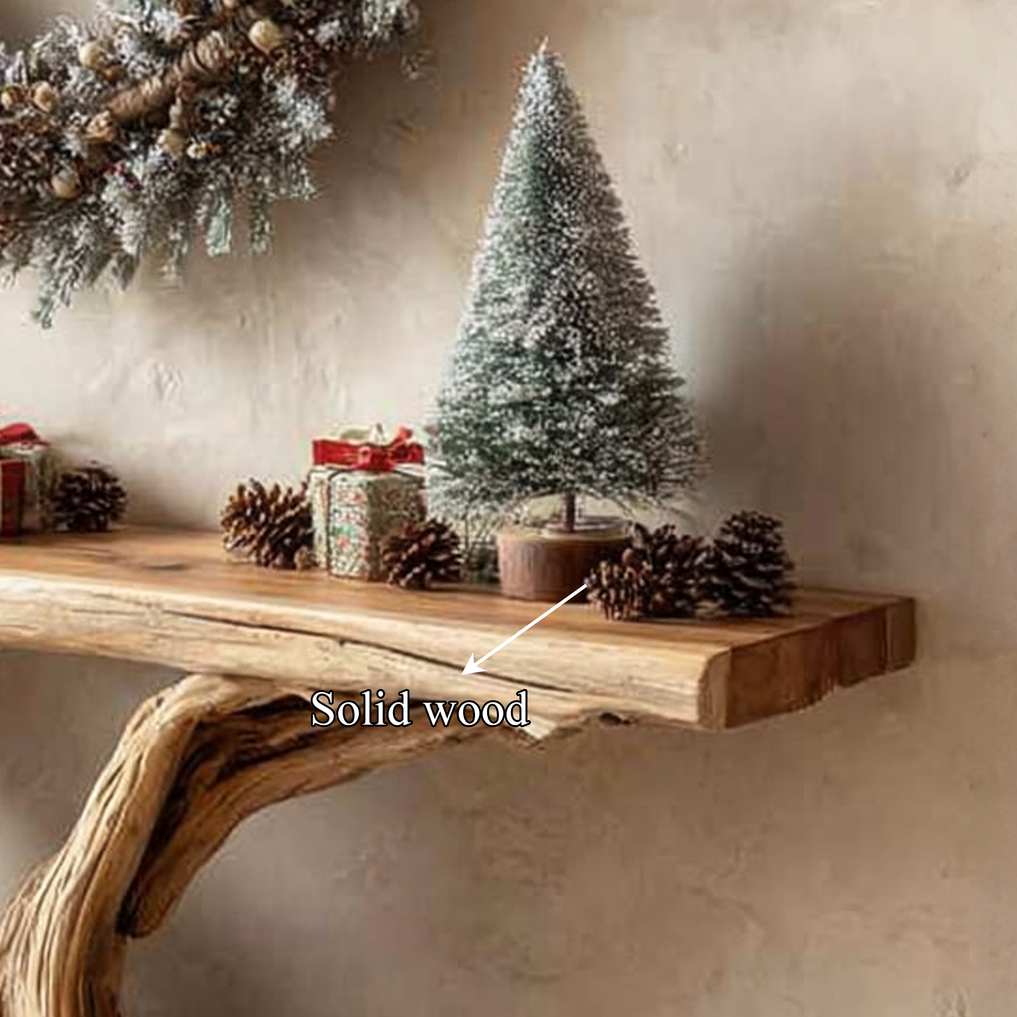 Rustic Console Table Living Room Holiday Accent SINLKICS256