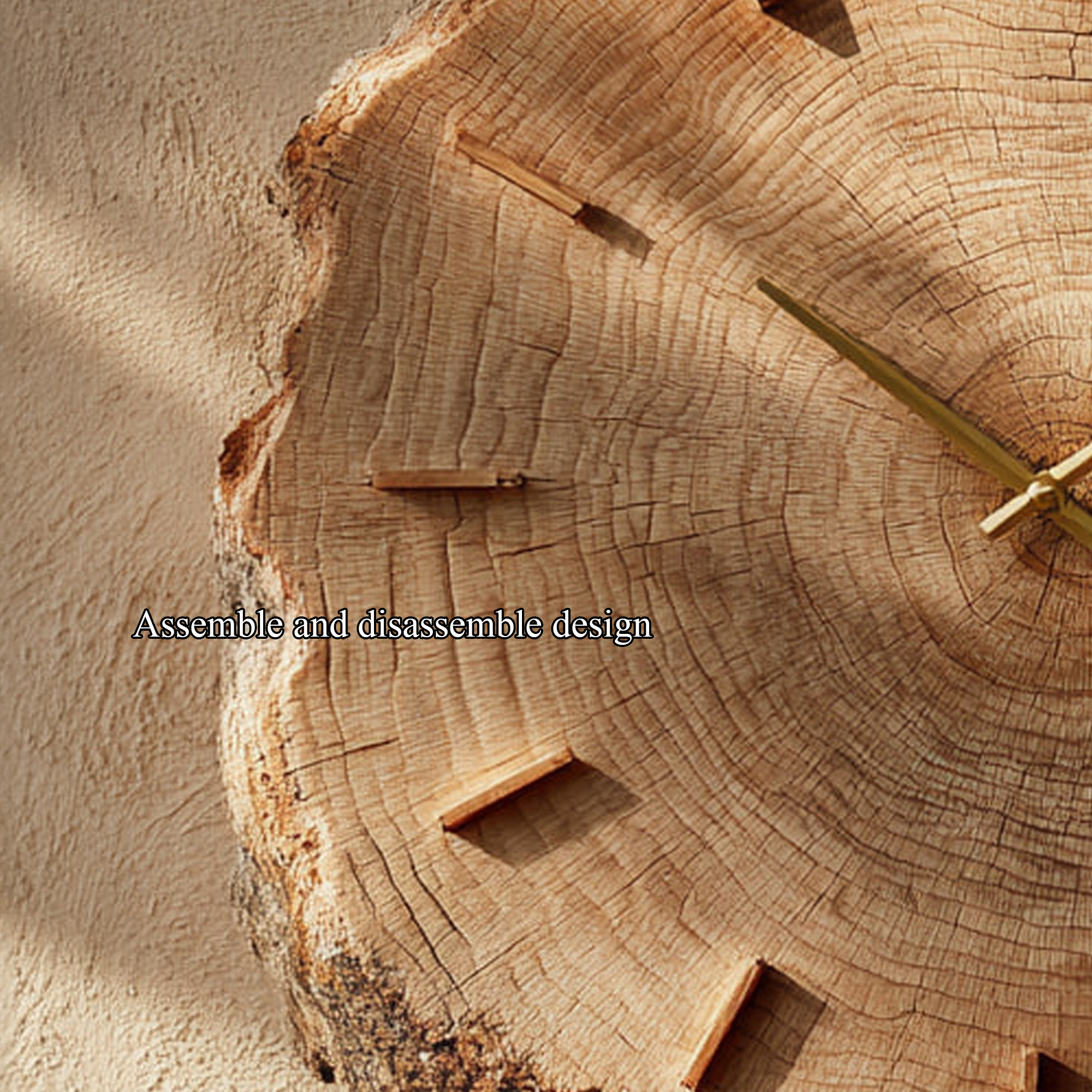 Rustic Round Wood Wall Clock Dining Room Or Living Room SINLKICK009