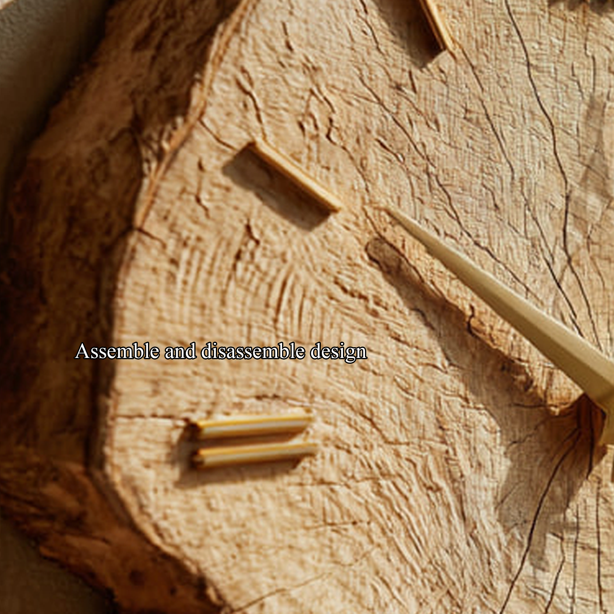 Rustic Organic Wood Wall Clock Hallway Or Living Room SINLKICK011