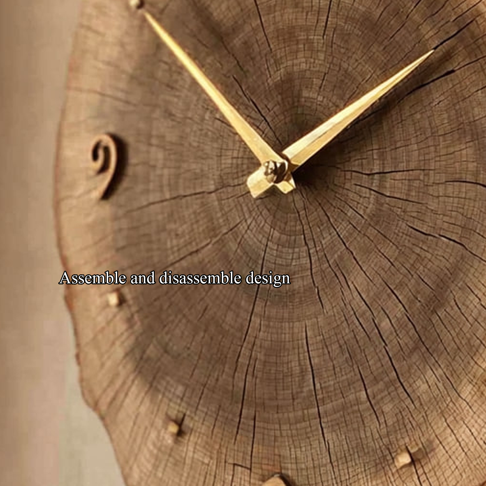 Rustic Vintage Wood Wall Clock Dining Room Or Office SINLKICK015