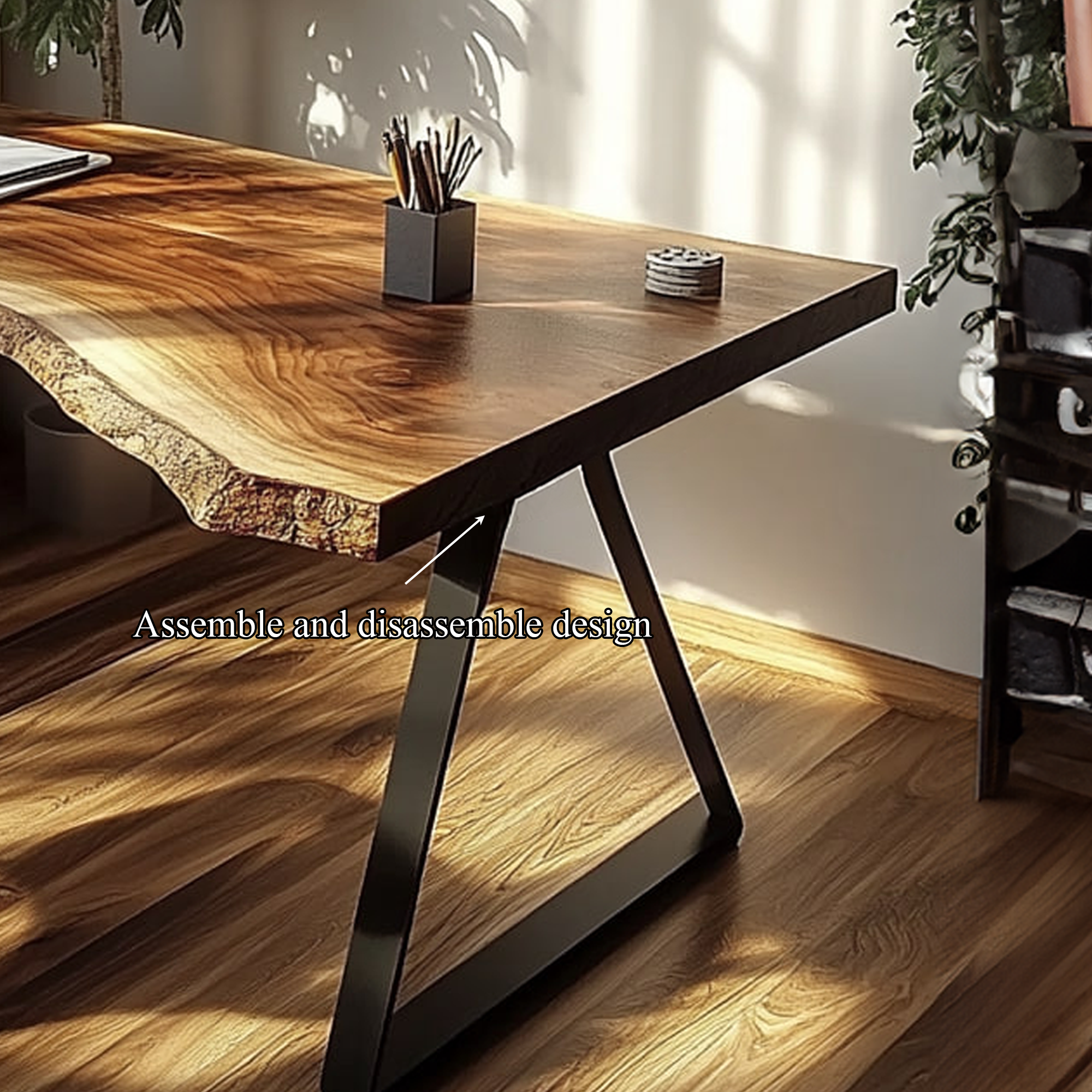 Minimal Rustic Desk Bedroom And Quiet Room SINLKIDK018
