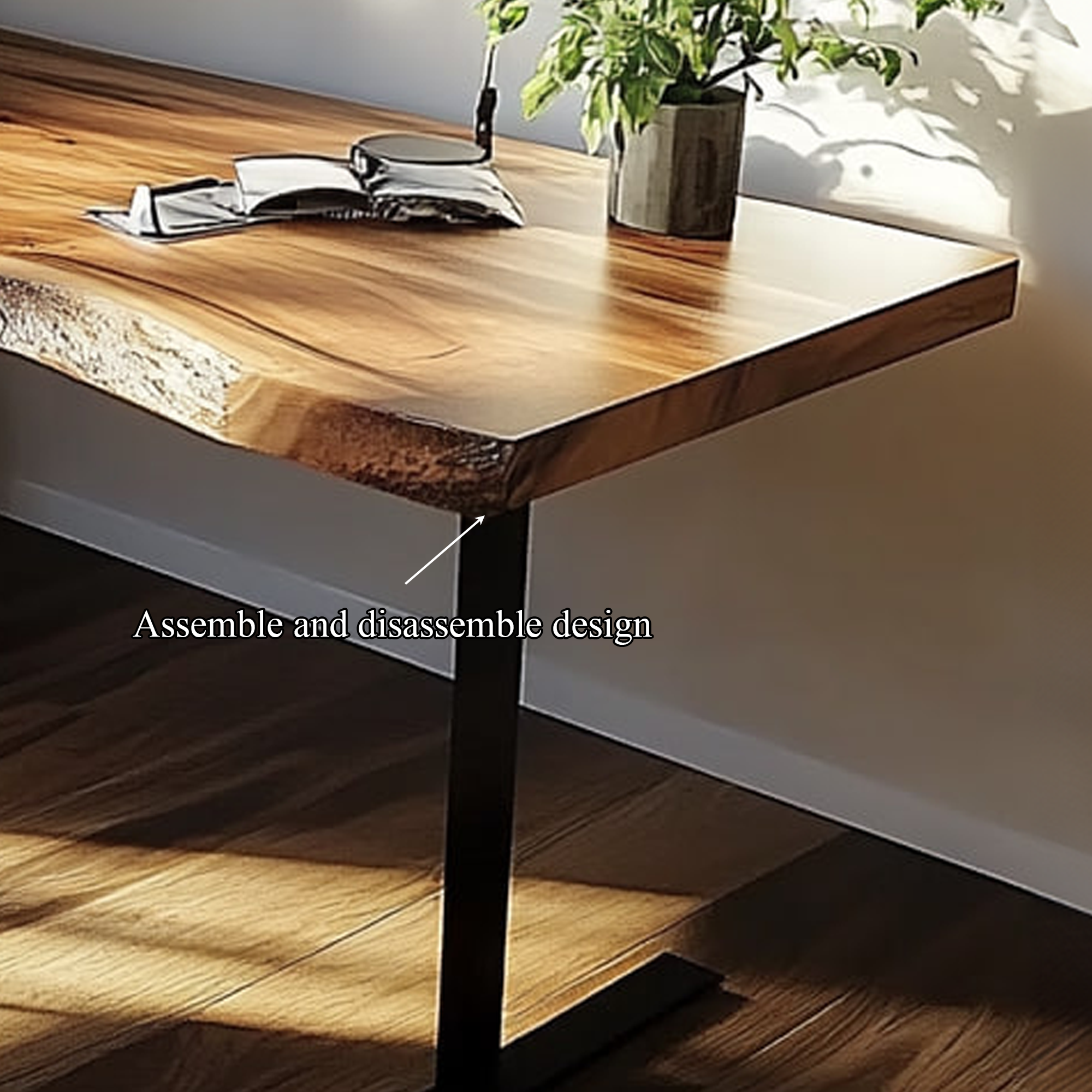 Rustic Contemporary Desk Bedroom And Office Area SINLKIDK021