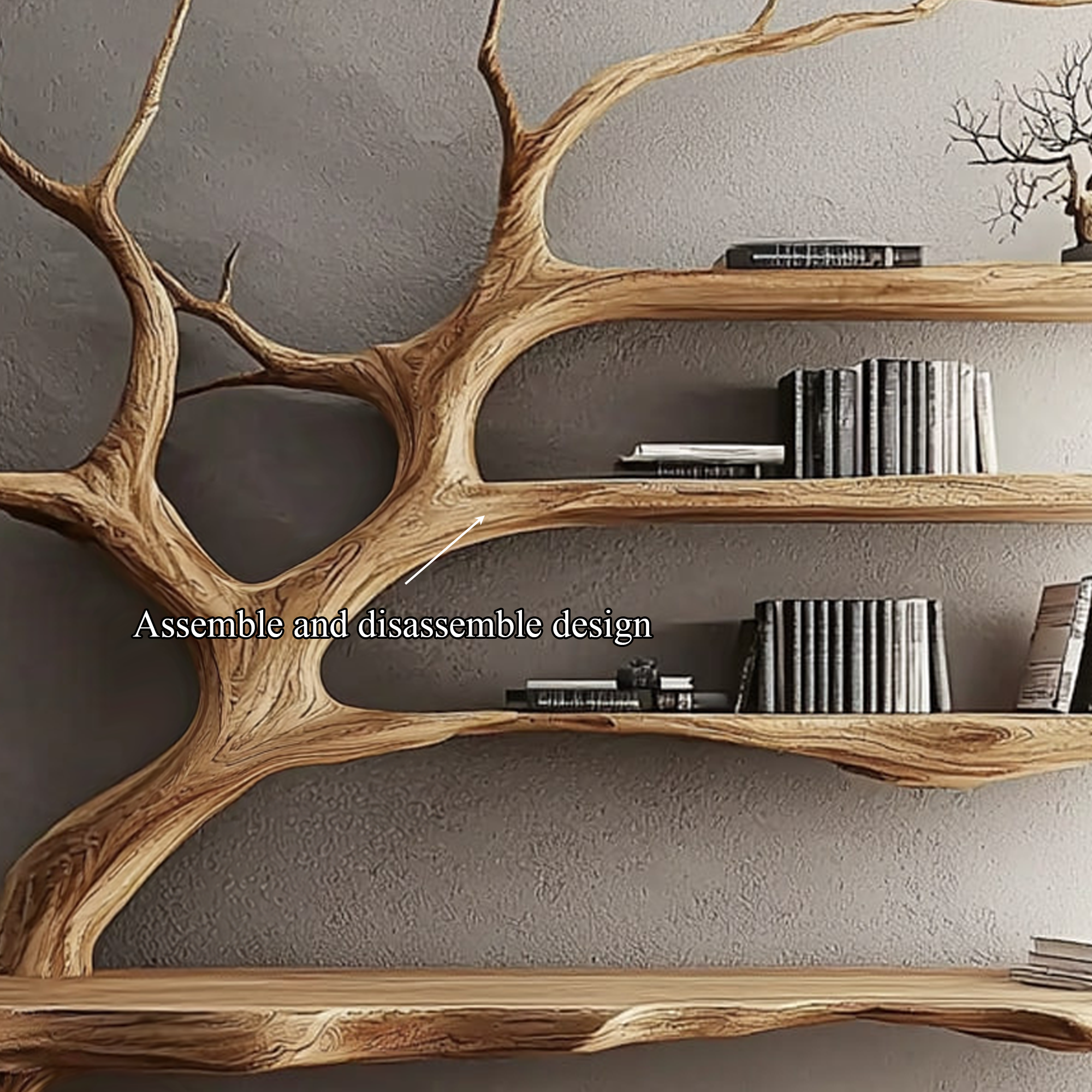 Rustic Console Table Artistic Tree Branch Reading Room SINLKICS301