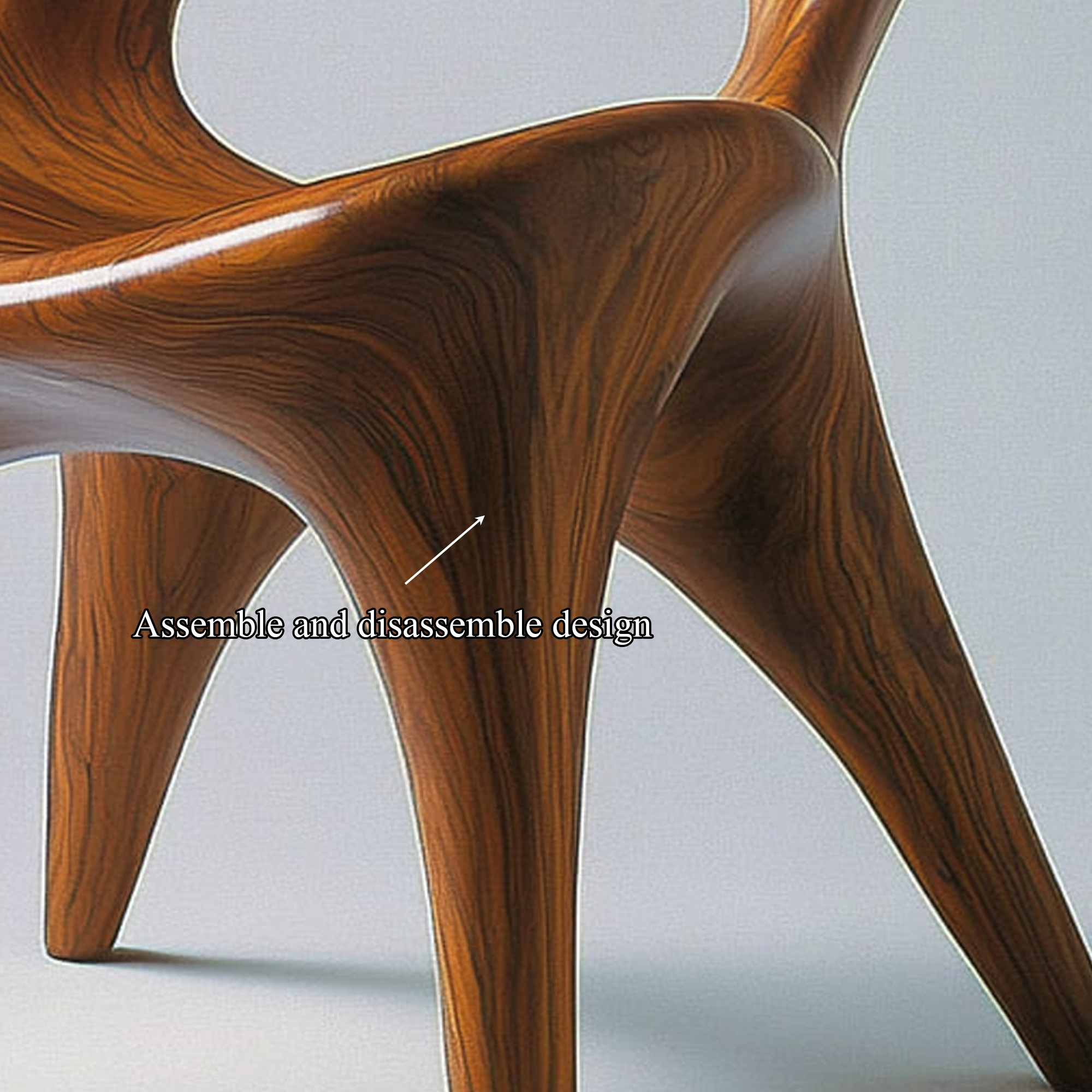 Organic Accent Chair Living Room Or Workspace SINLKIWC015