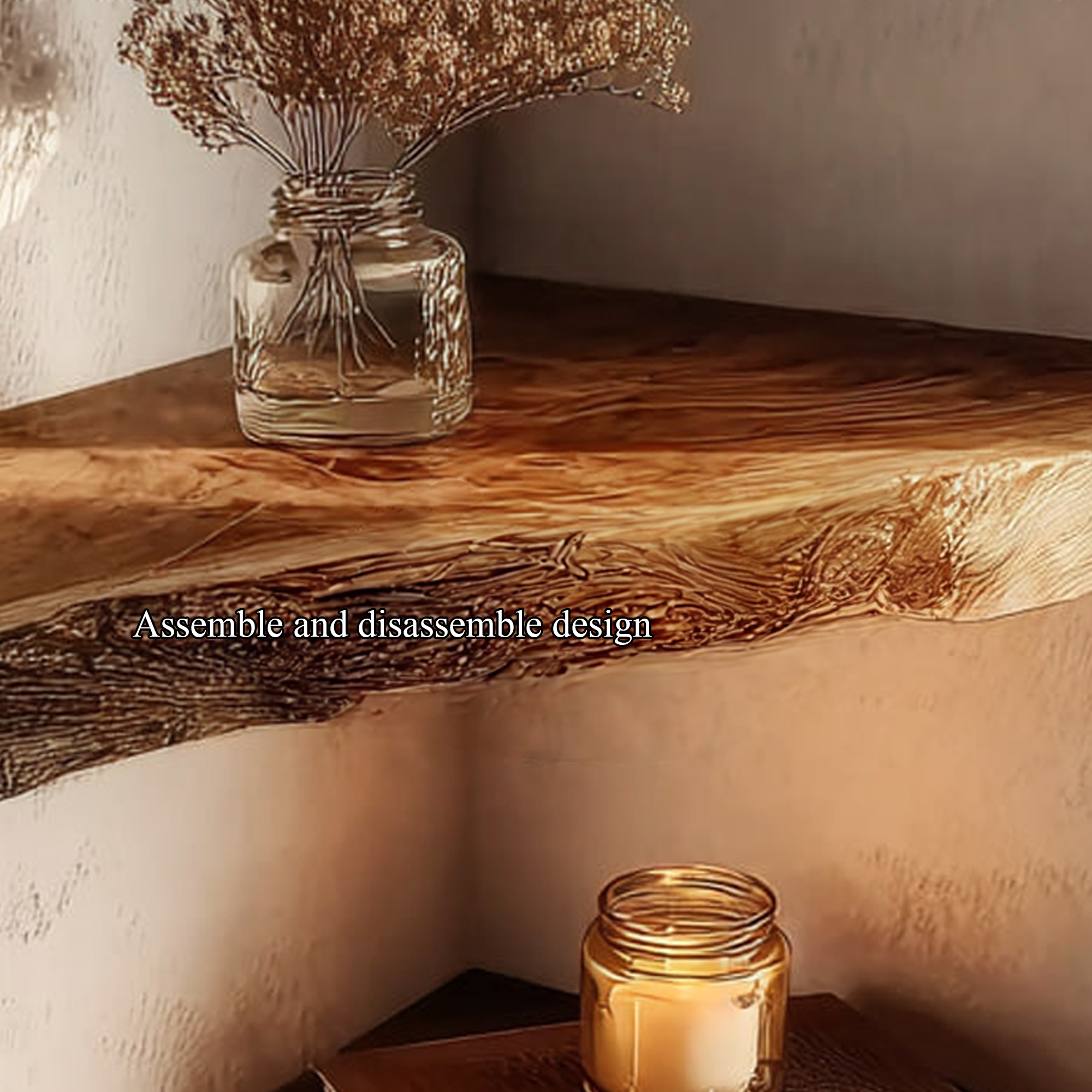 Rustic Floating Wall Shelf Hallway Or Bedroom SINLKIFL197