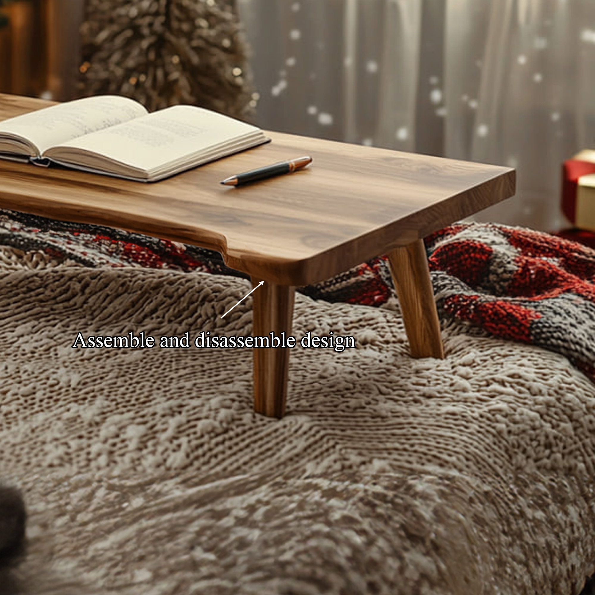 Rustic Lap Desk Christmas Cozy Bedroom Holiday Display SINLKIDK063