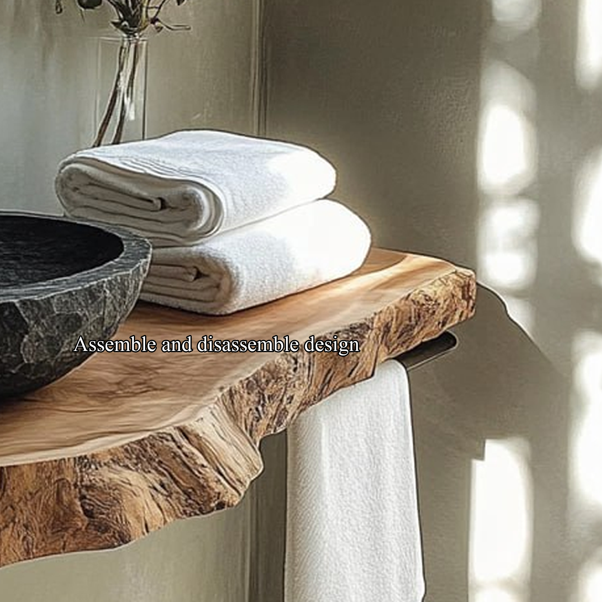 Rustic Floating Shelf Farmhouse Vanity Bathroom SINLBRV116