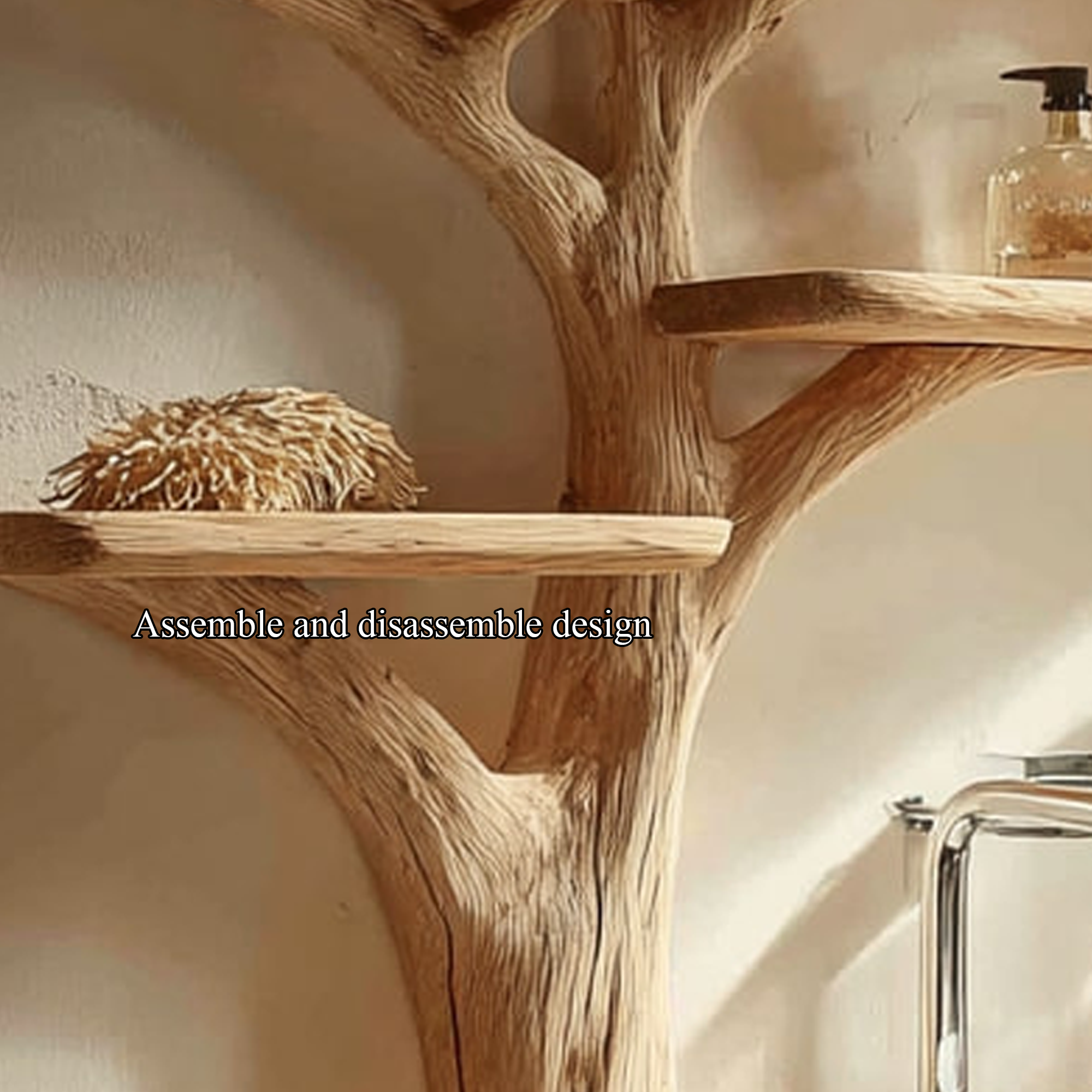 Rustic Branch Shape Vanity Bathroom Or Spa Room SINLKITBB009