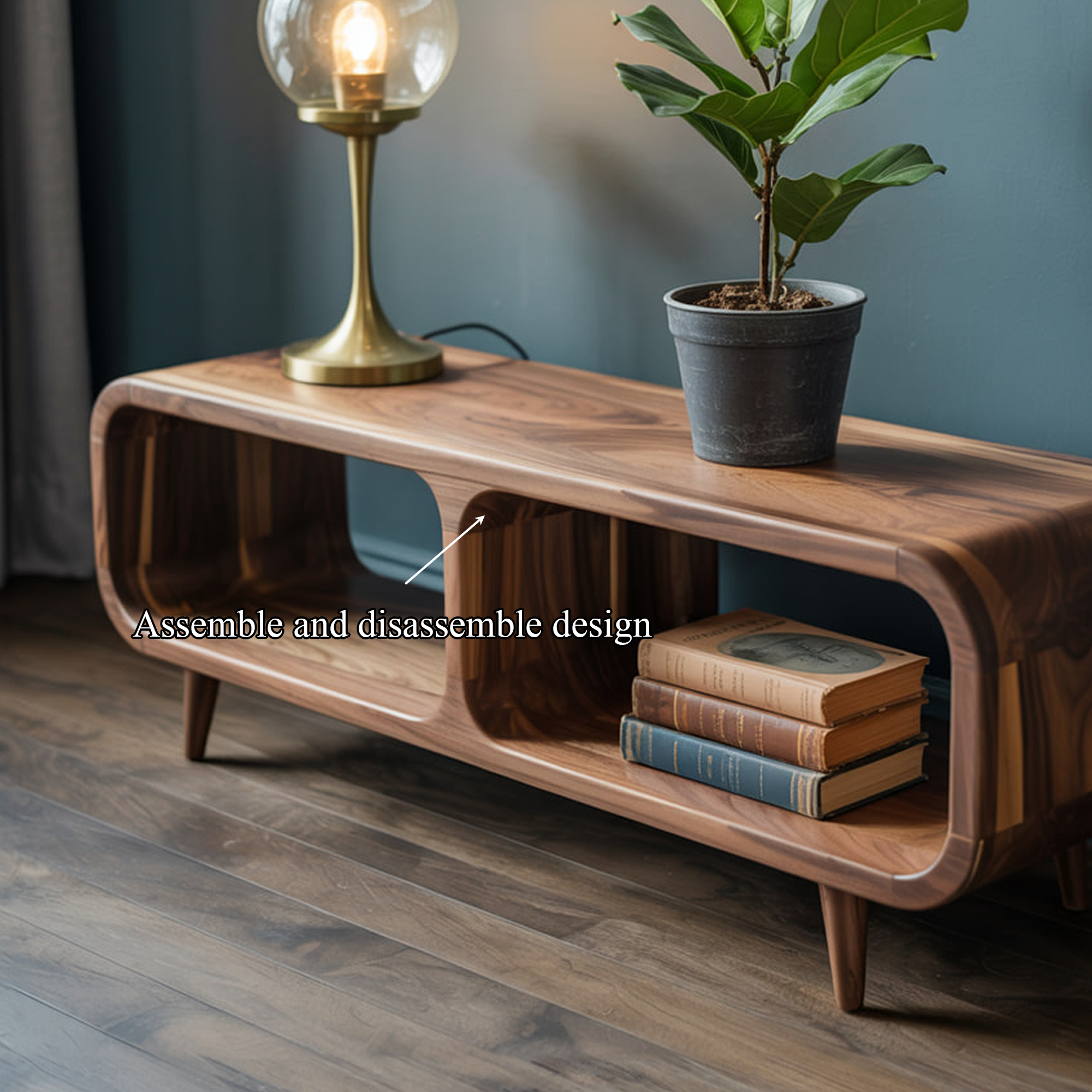 Mid Century Storage Table Entryway And Living Room SINLKISC281