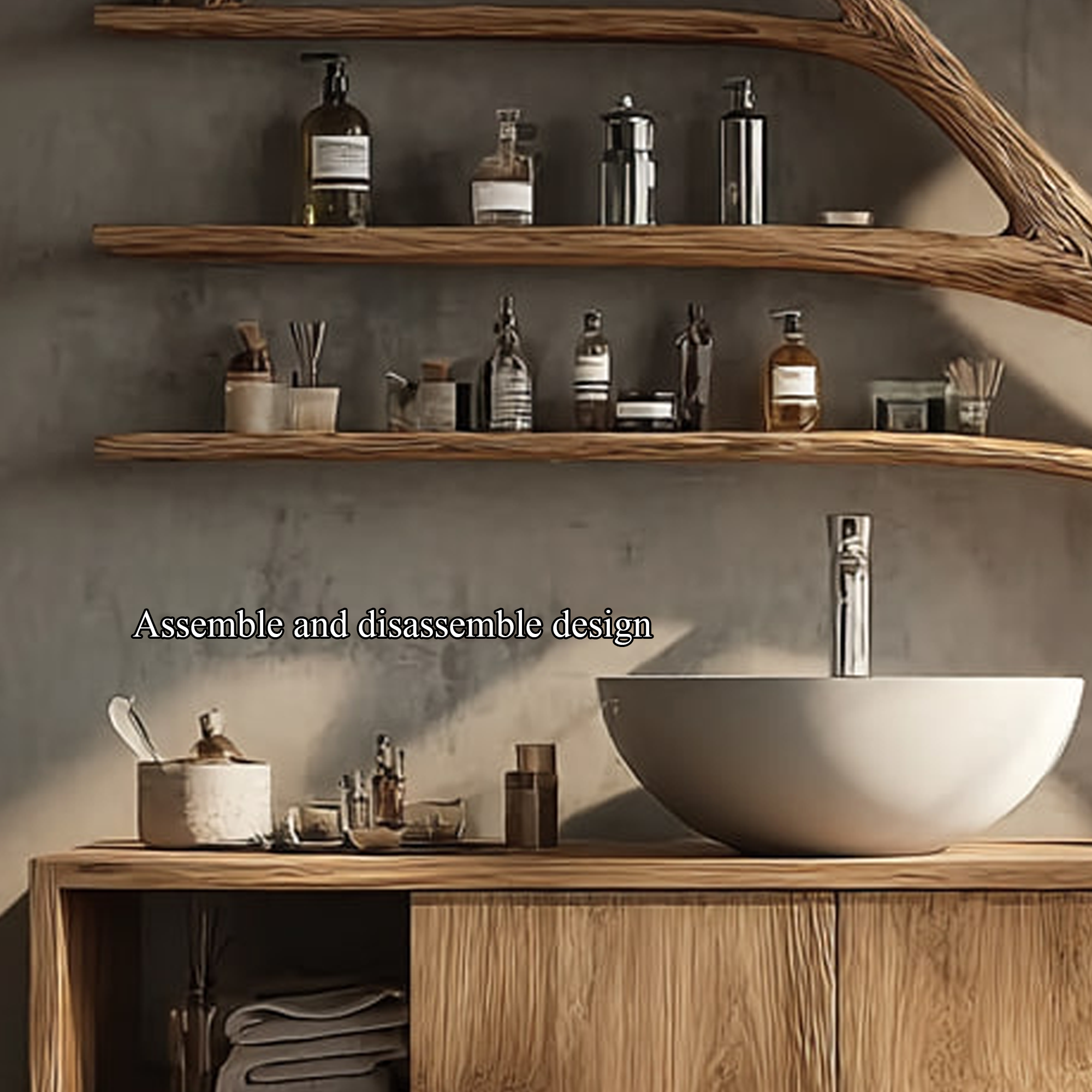 Rustic Tree Branch Vanity Bathroom Or Spa Room SINLKITBB014