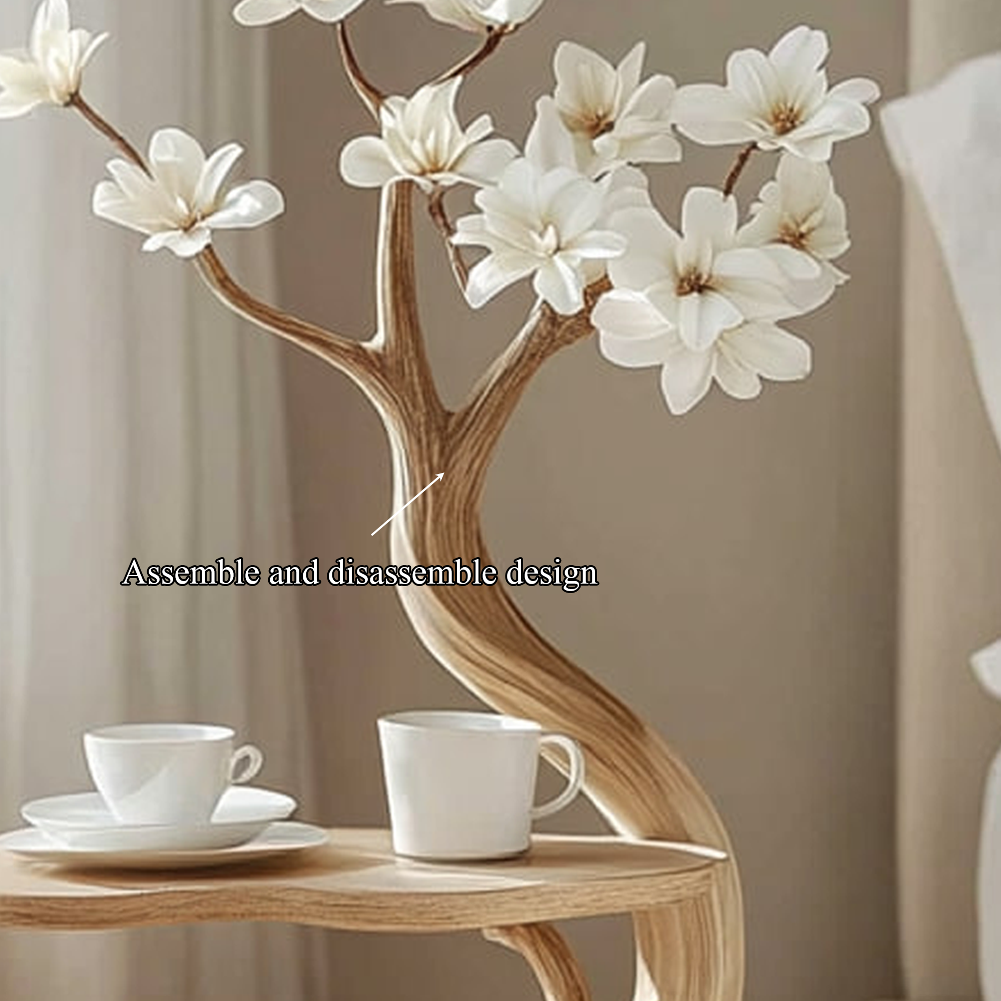 Rustic Branch End Table Modern Bedroom Entryway Nook SINLKIBT156