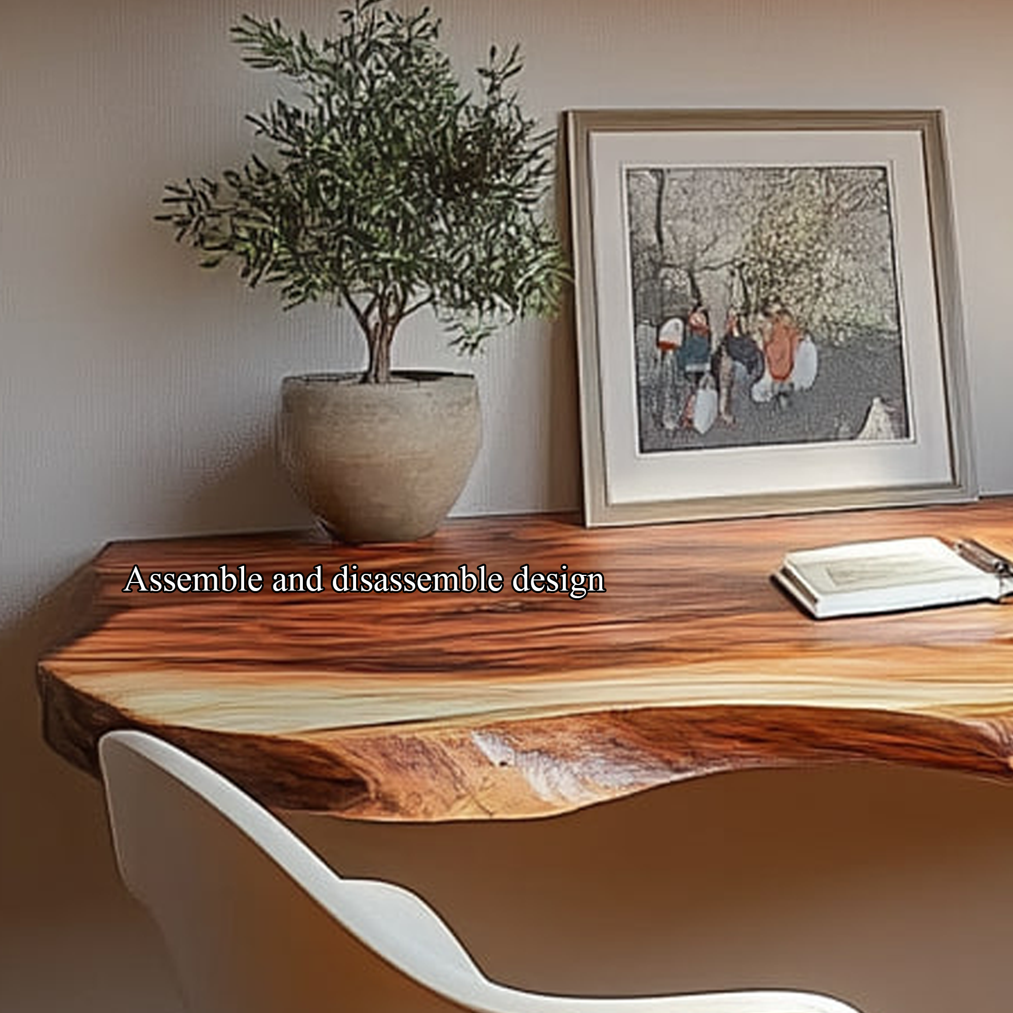 Rustic Wall Mounted Study Desk Shelf Living Room SINLKIFL212