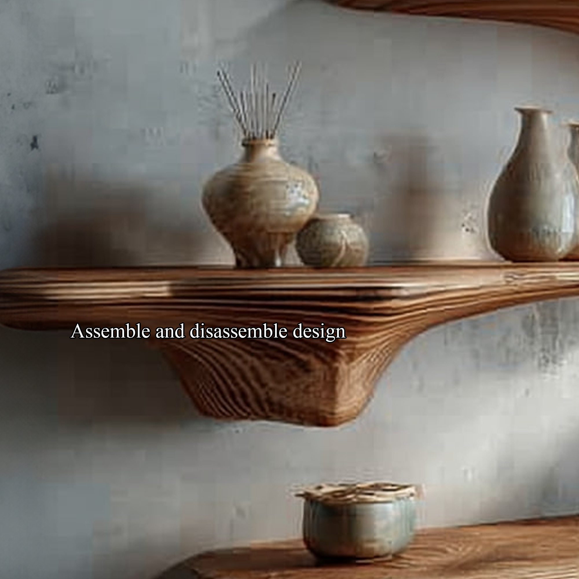 Rustic Mushroom Floating Shelves Office SINLKIFL144