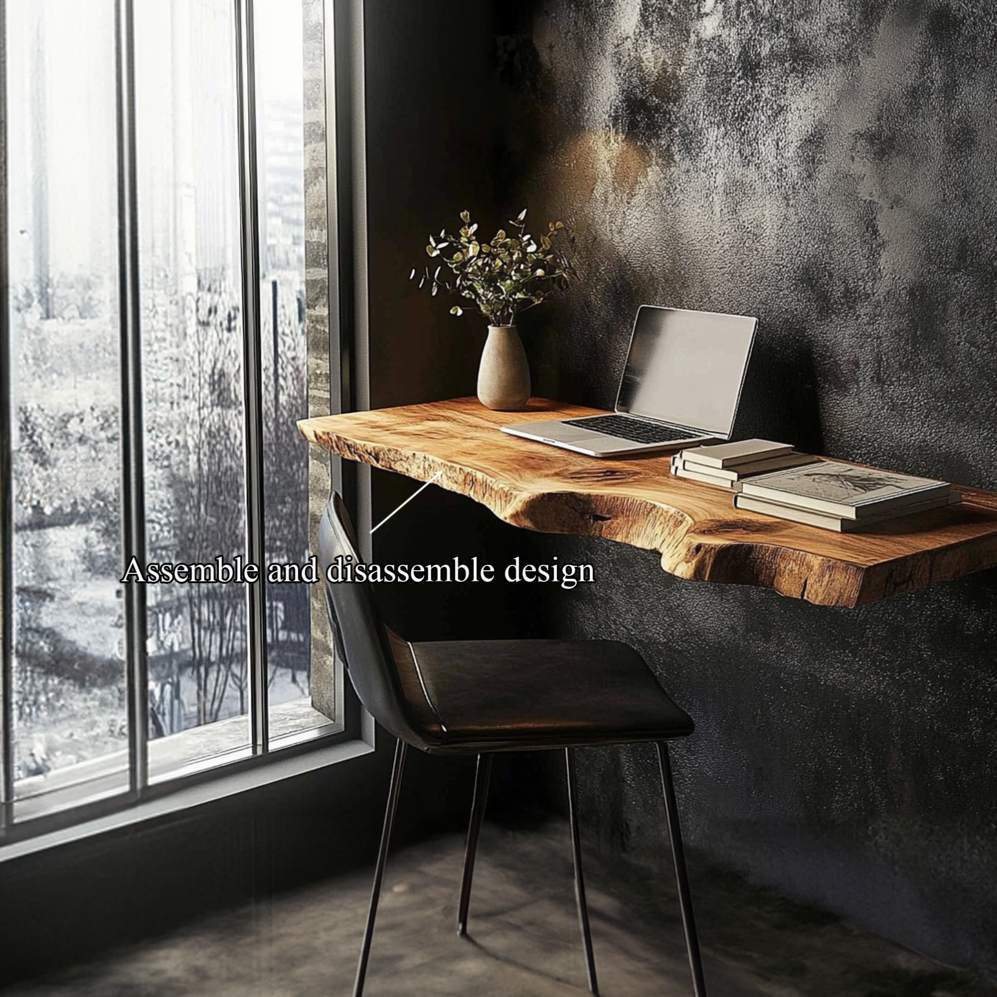 Rustic Floating Desk Study Room Or Office SINLKIFL291