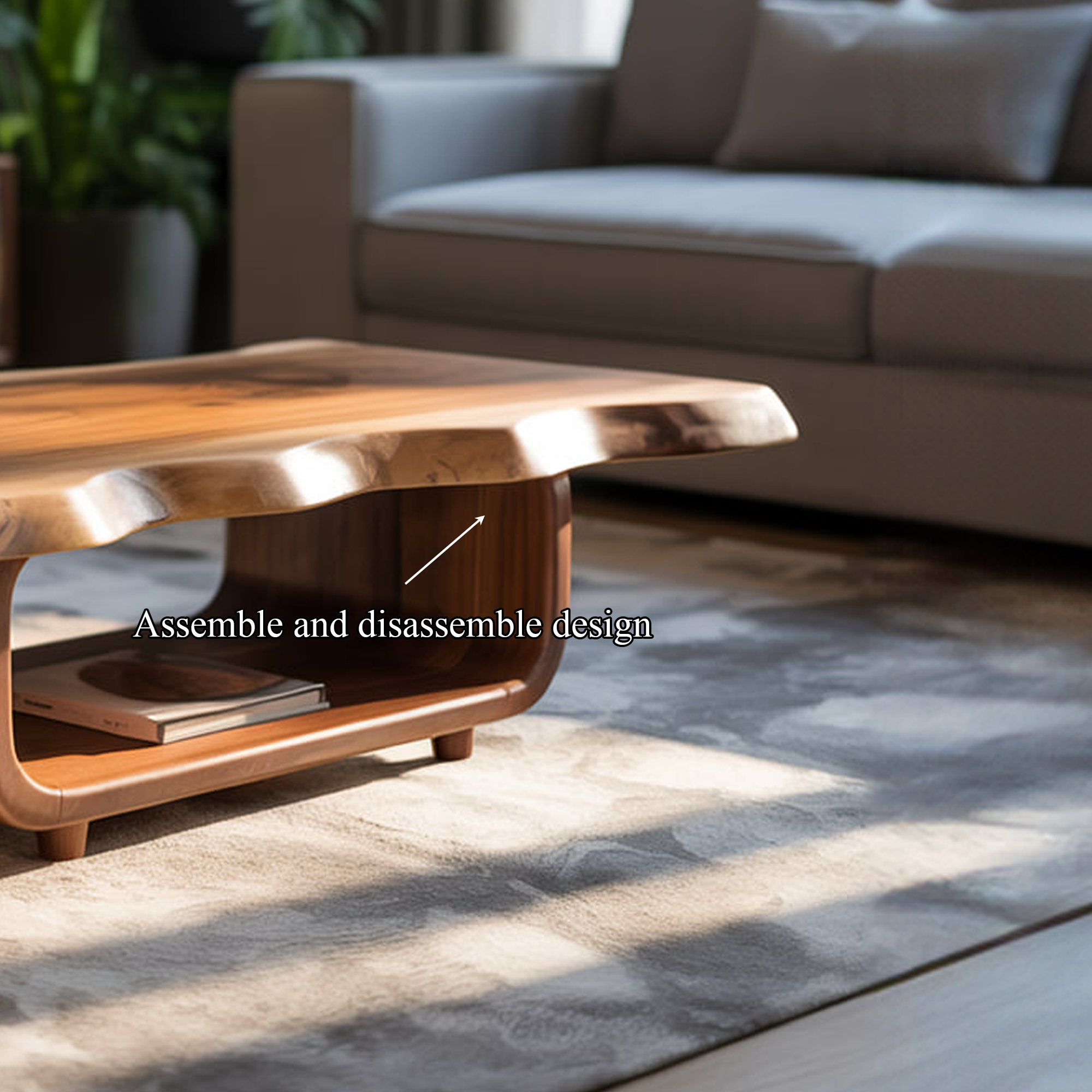 Mid Century Organic Coffee Table Living Room And Lounge Room SINLKICF246