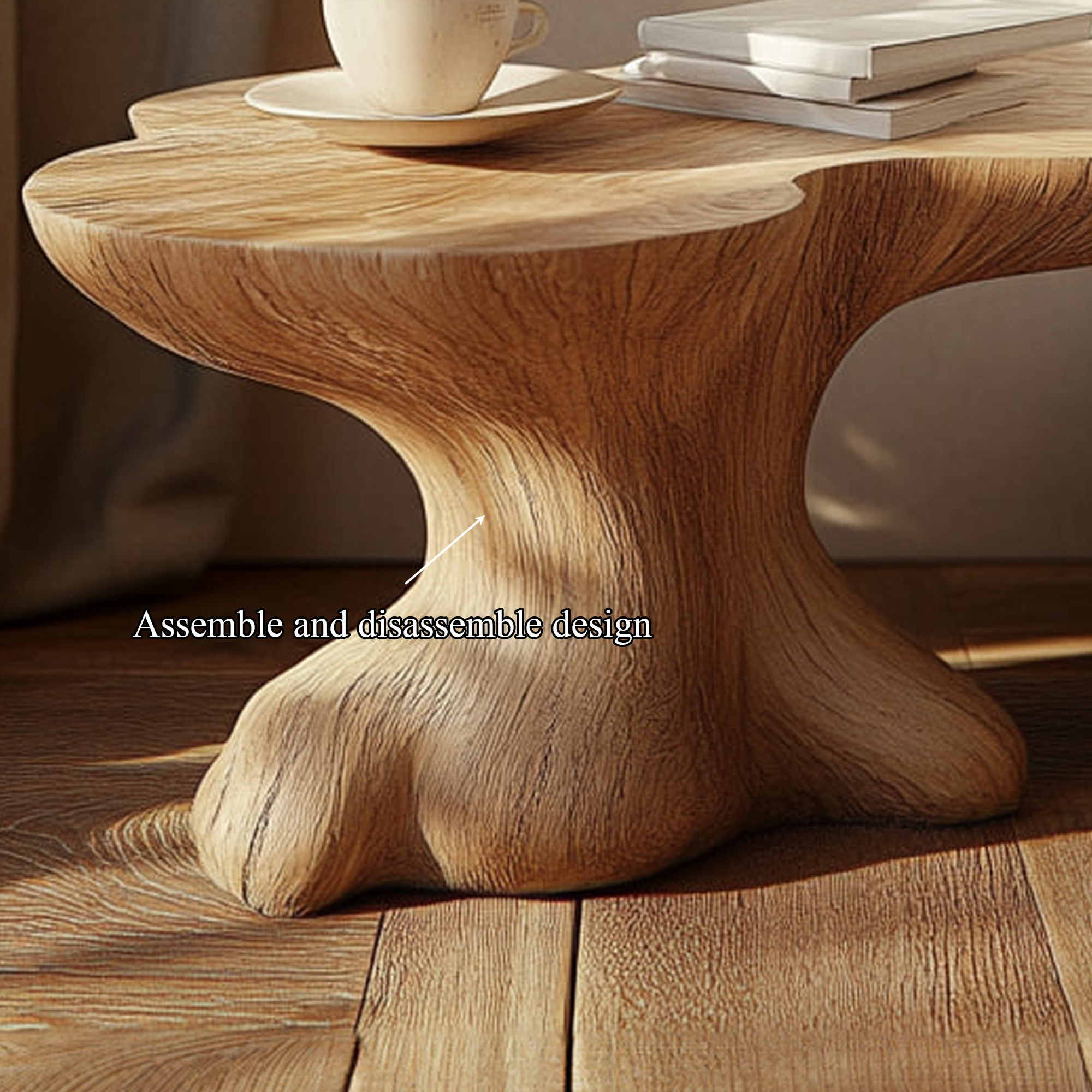 Rustic Bedside Table Modern Bedroom SINLKIBT169