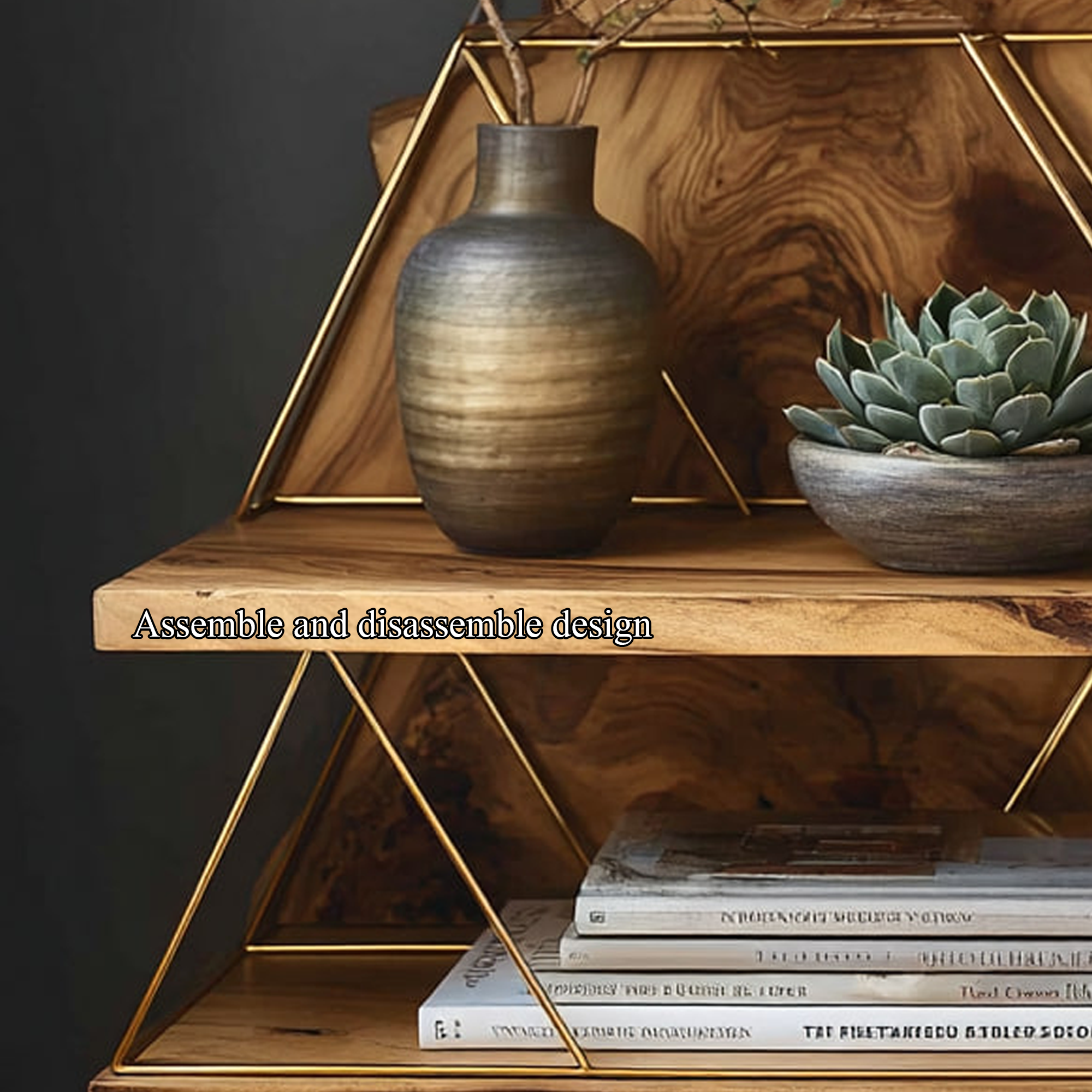 Rustic Floating Bedside Table Bedroom Office SINLKIBT062