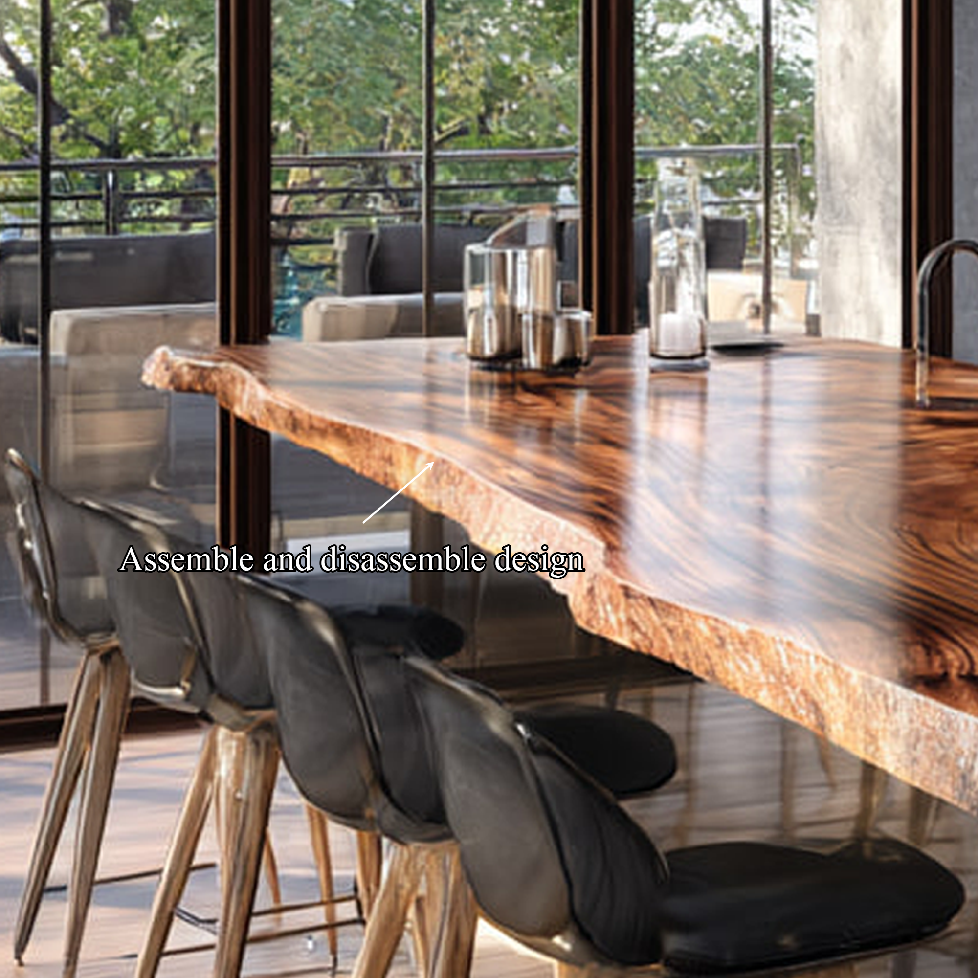 Rustic Luxury Live Edge Counter Kitchen Or Home Bar SINLKIKI119