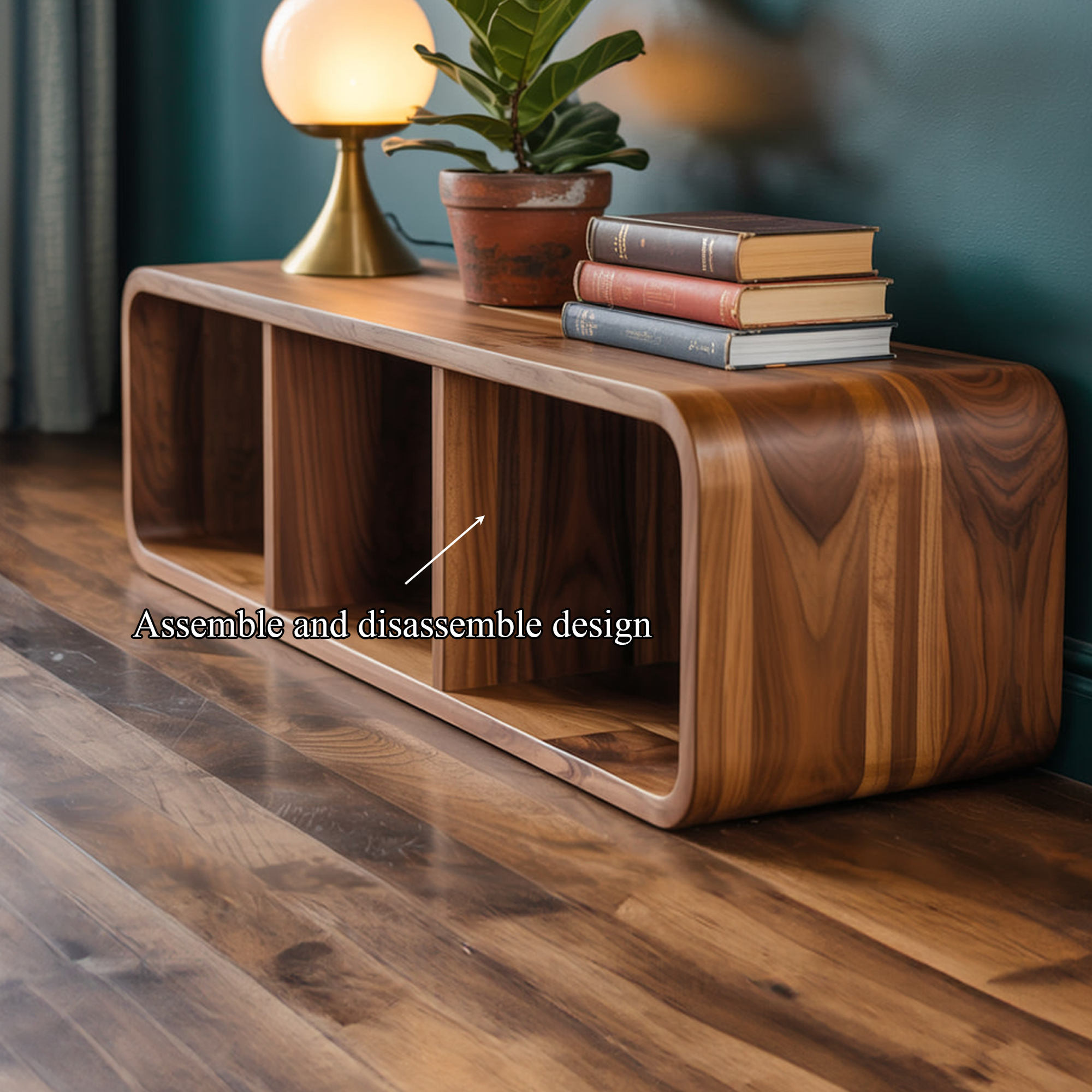 Mid Century Wooden Display Storage Cabinet Living Room Or Entryway SINLKISC275