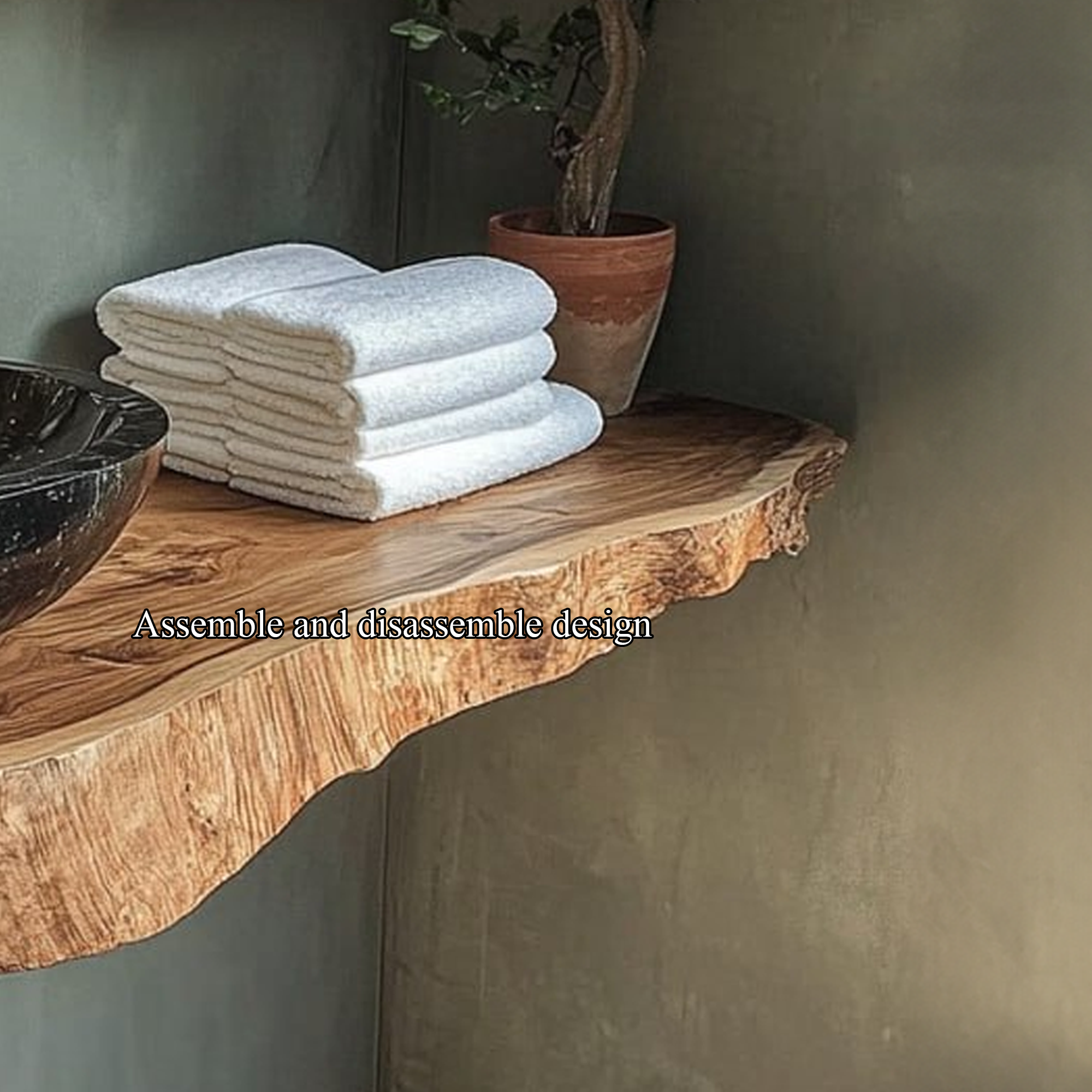 Rustic Single Sink Vanity Bathroom SINLBRV112