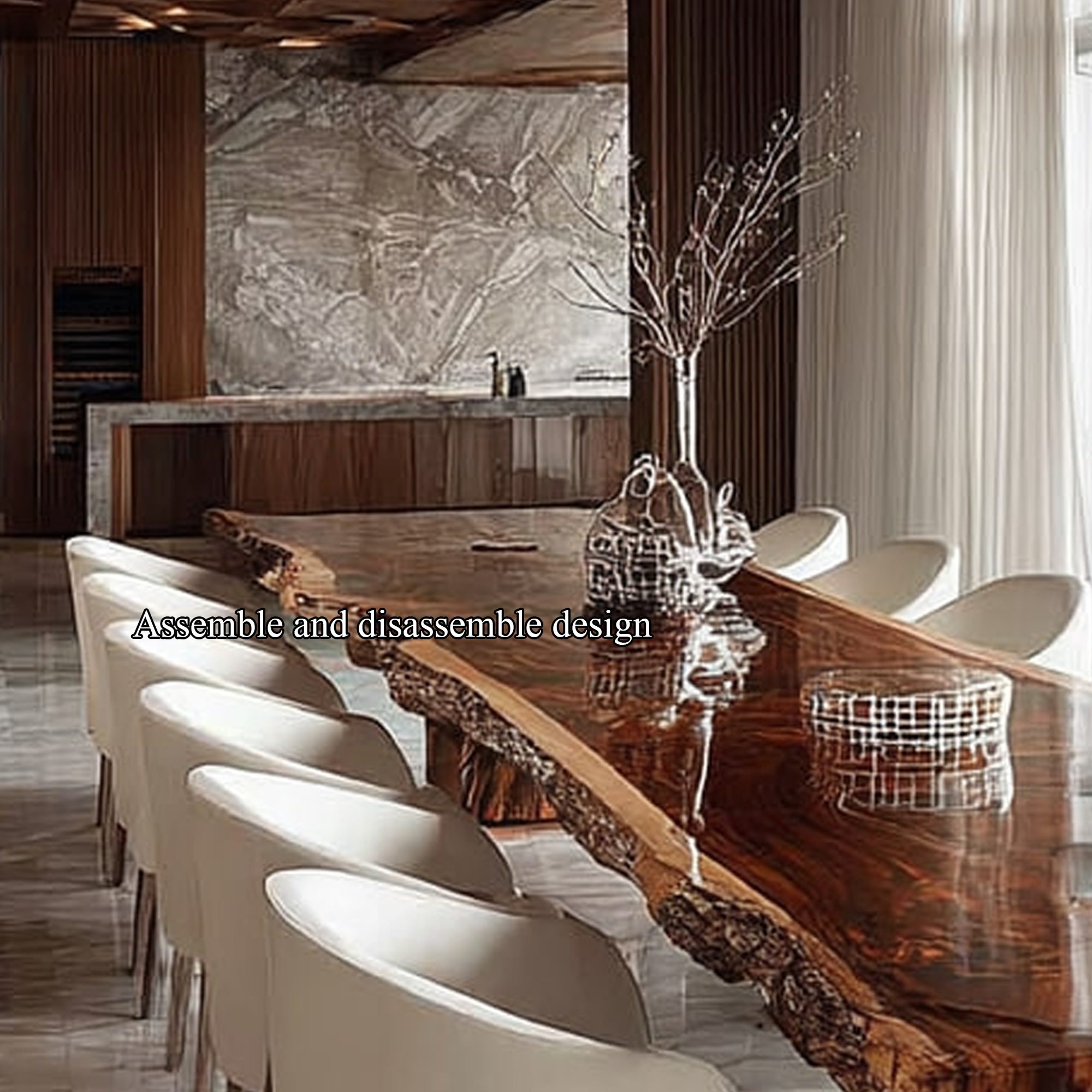 Rustic Dining Table Contemporary Home SINLKIDT092