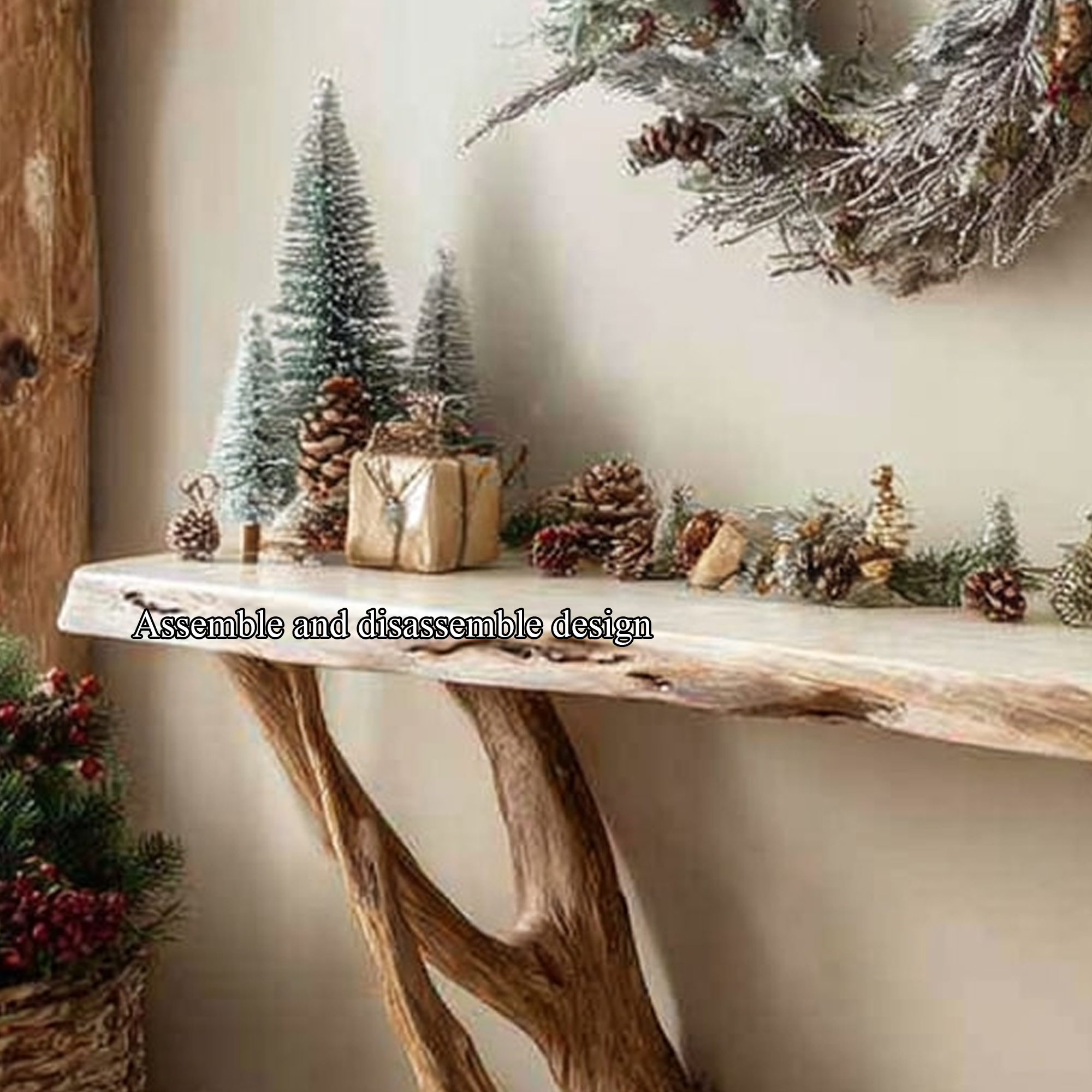 Rustic Console Table Hallway Or Entryway Christmas SINLKICS252