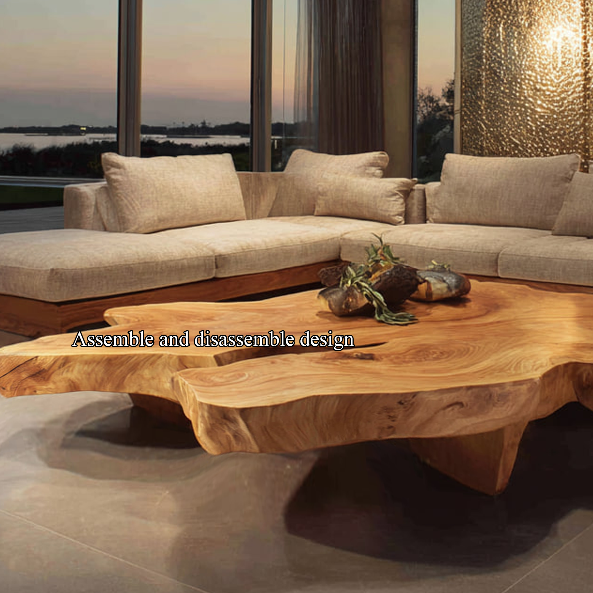 Mid Century Rustic Coffee Table Living Room Or Lounge Room SINLKICF136