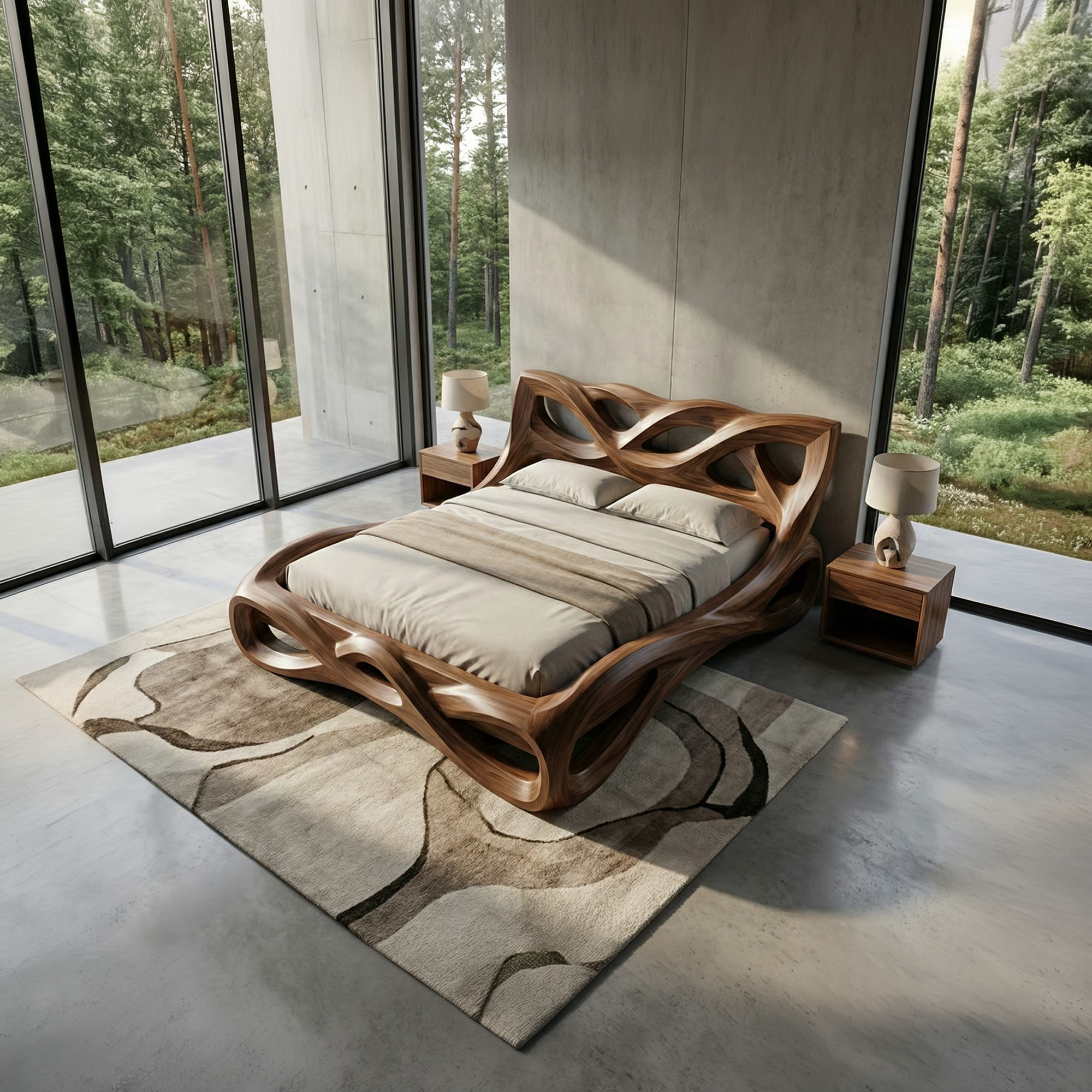Rustic Decorative Bedroom Bed For Bedroom And Personal Space SINLKIWB111
