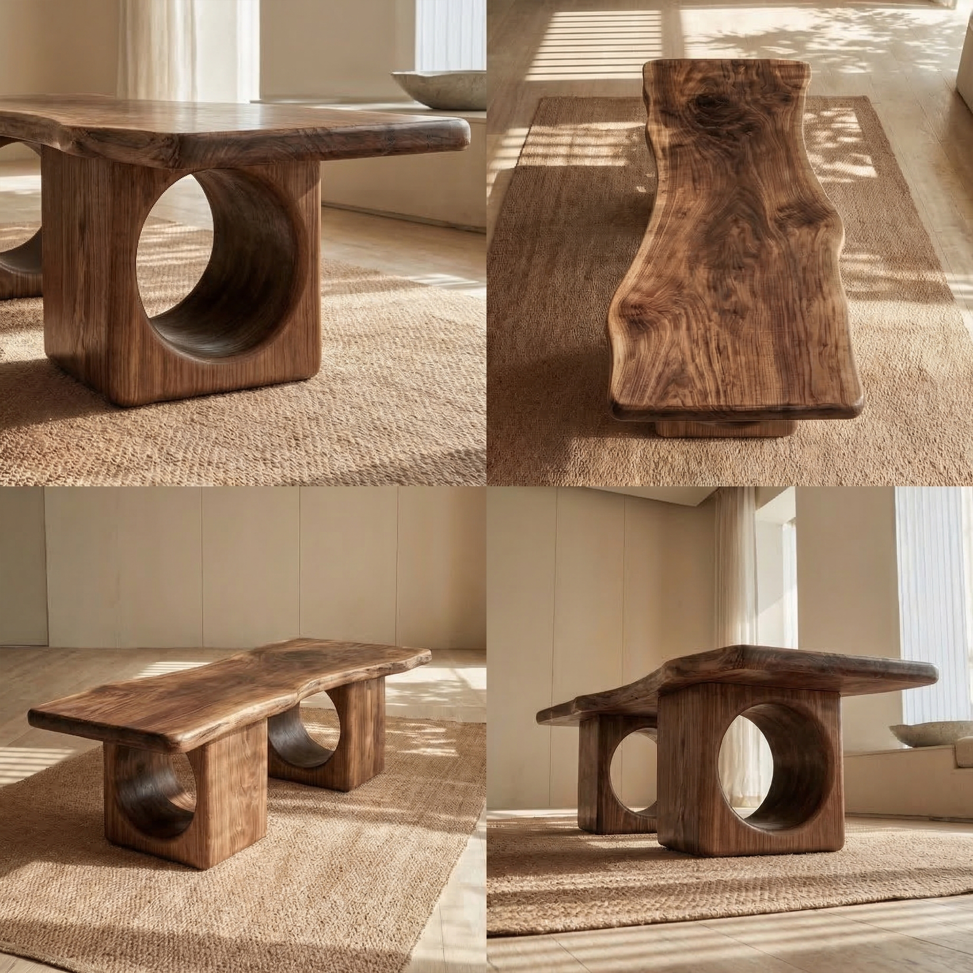 Rustic Organic Coffee Table For Living Room And Lounge SINLKICF338