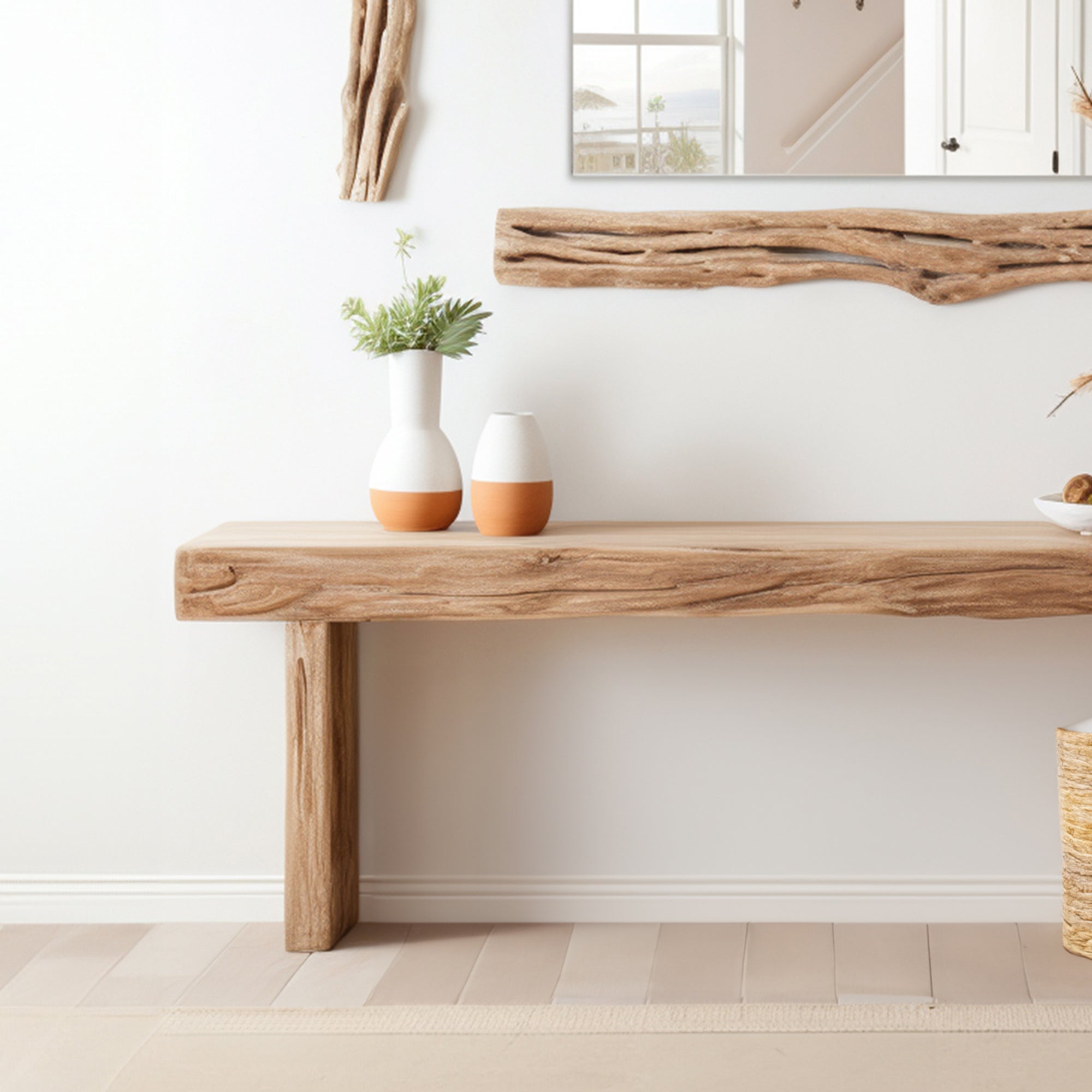Rustic Console Table Modern Farmhouse SILDTCS061