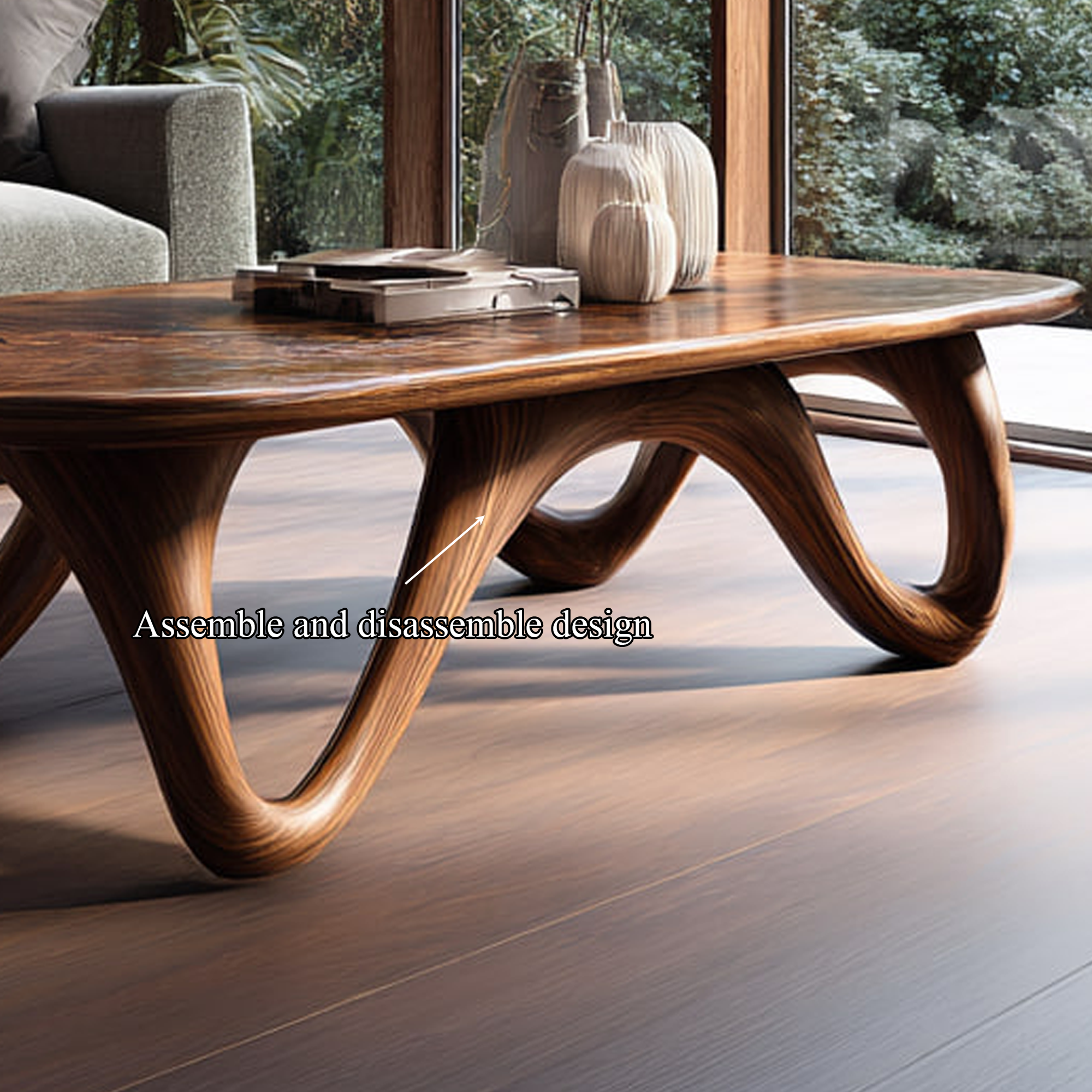 Mid Century Modern Coffee Table Living Room SINLKICF165
