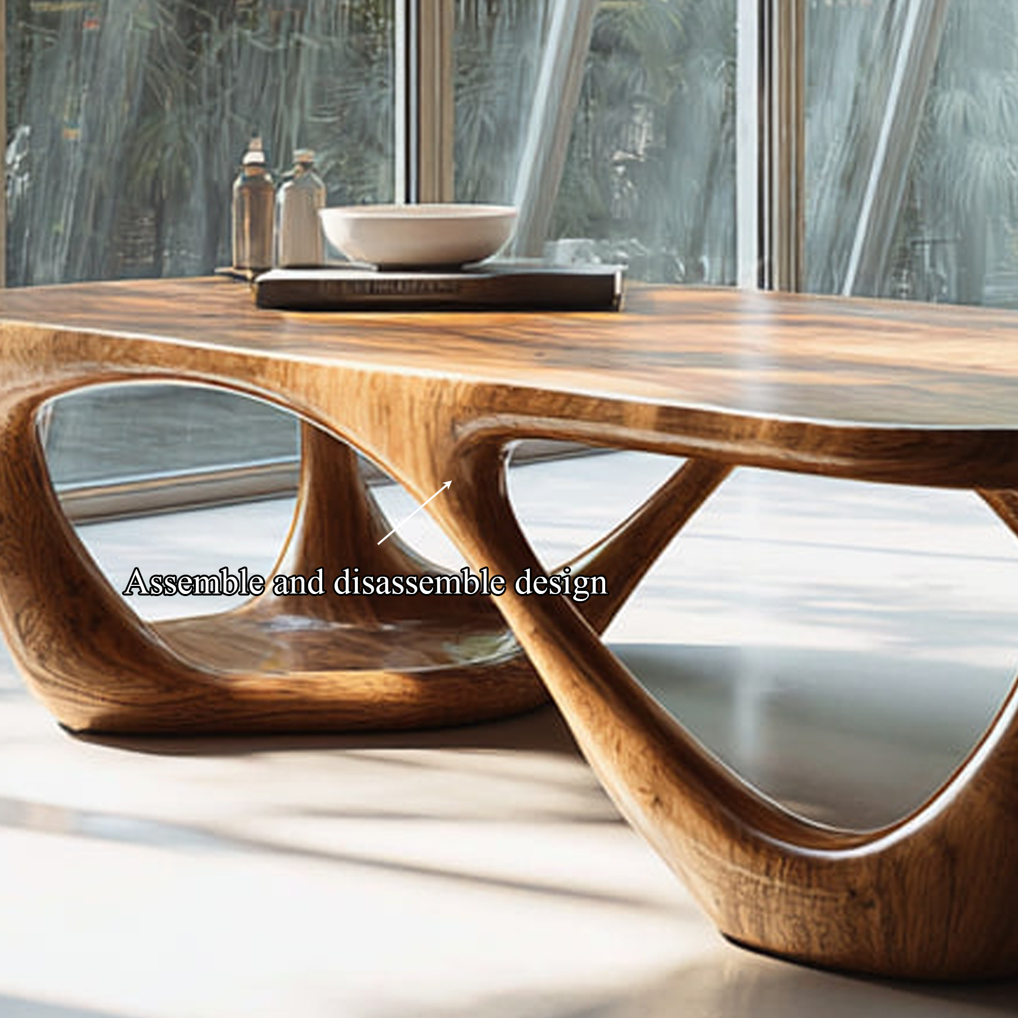 Mid Century Coffee Table Accent Living Room SINLKICF161