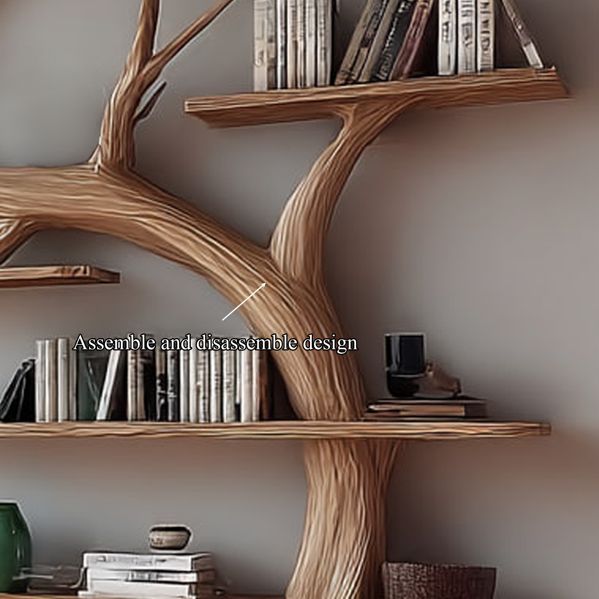Mid Century Tree Bookshelf Holiday Study room SINLKITB280