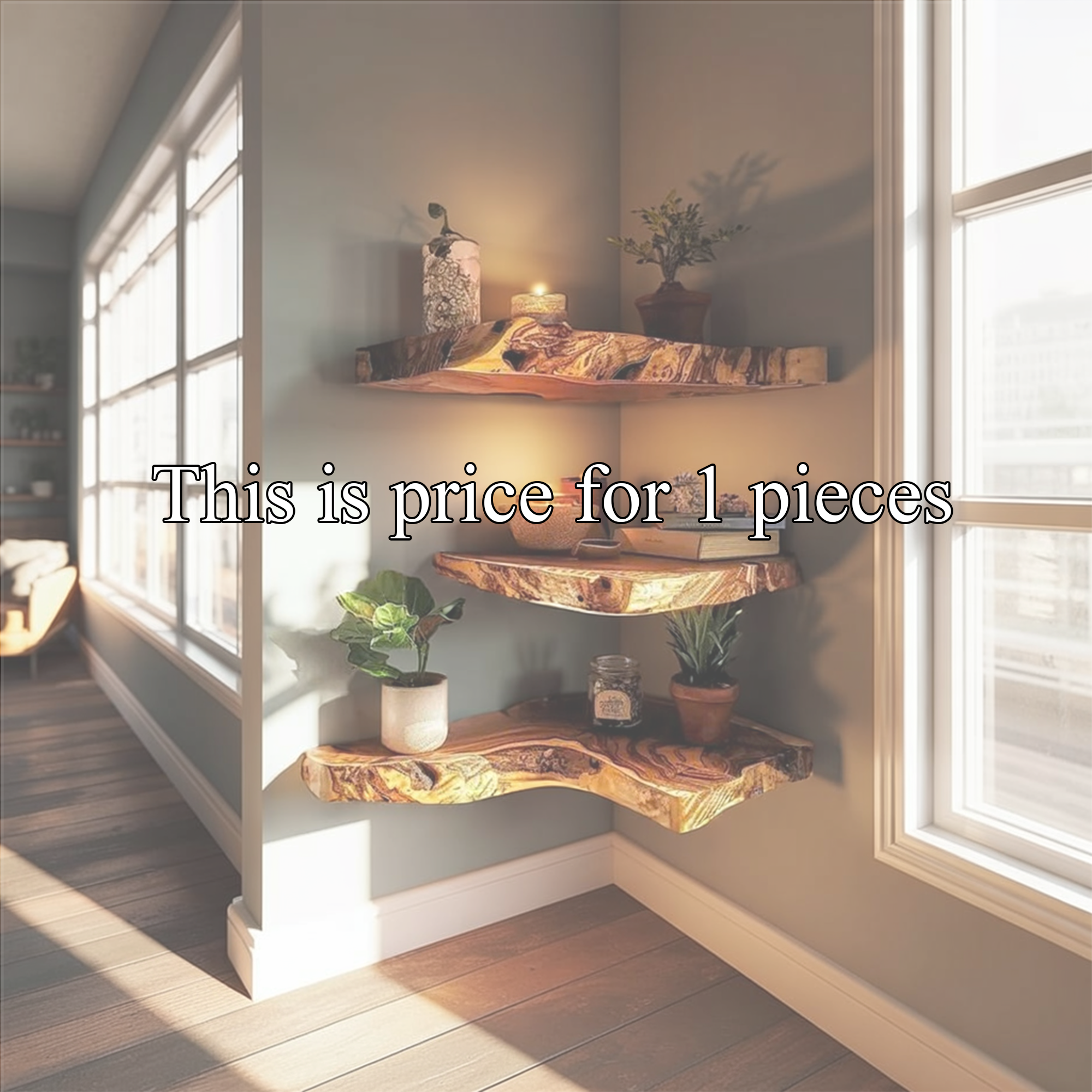 Rustic Corner Wall Shelf For Minimal Home Interior SINLKIFL337