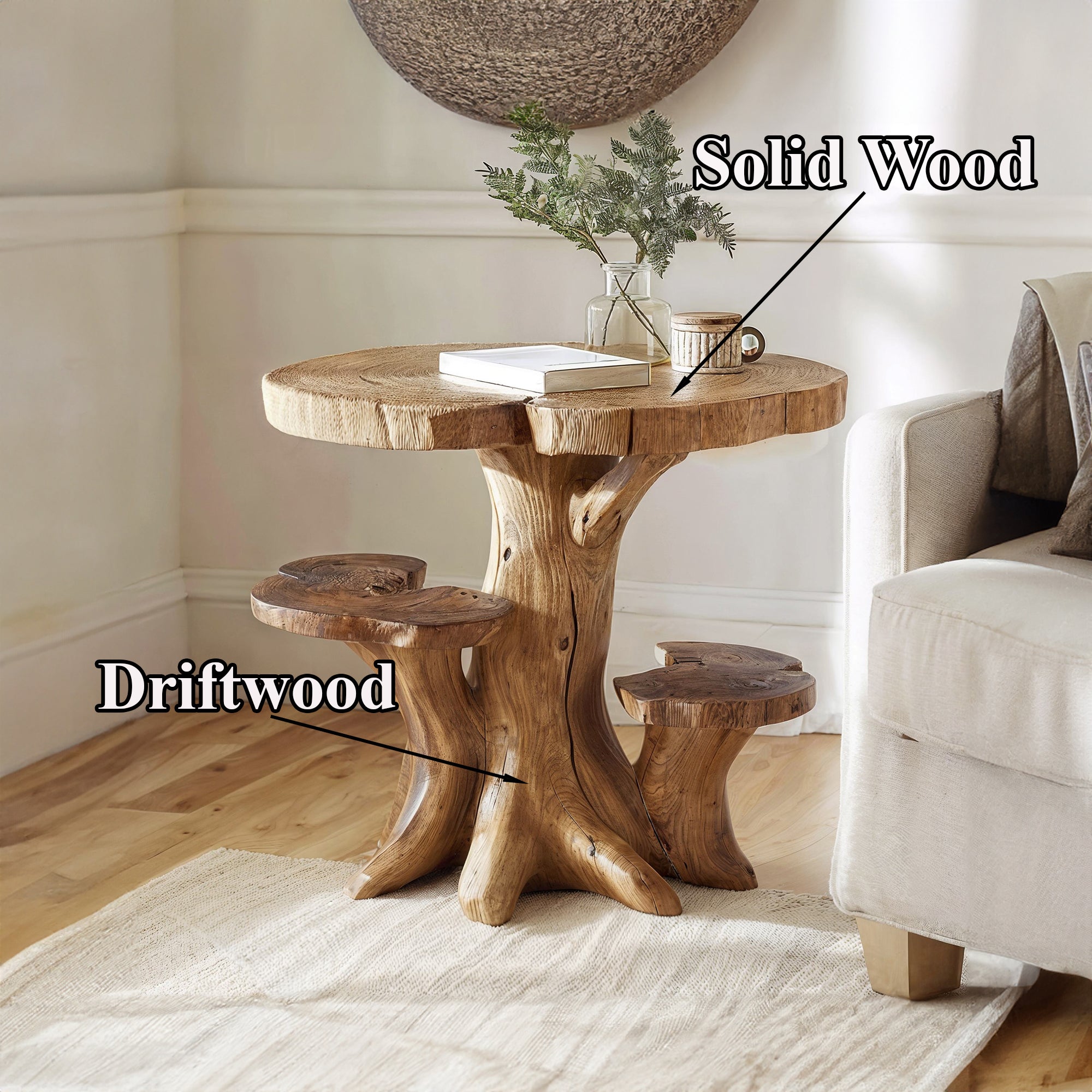 Live Edge Farmhouse Coffee Table SILDTCF012
