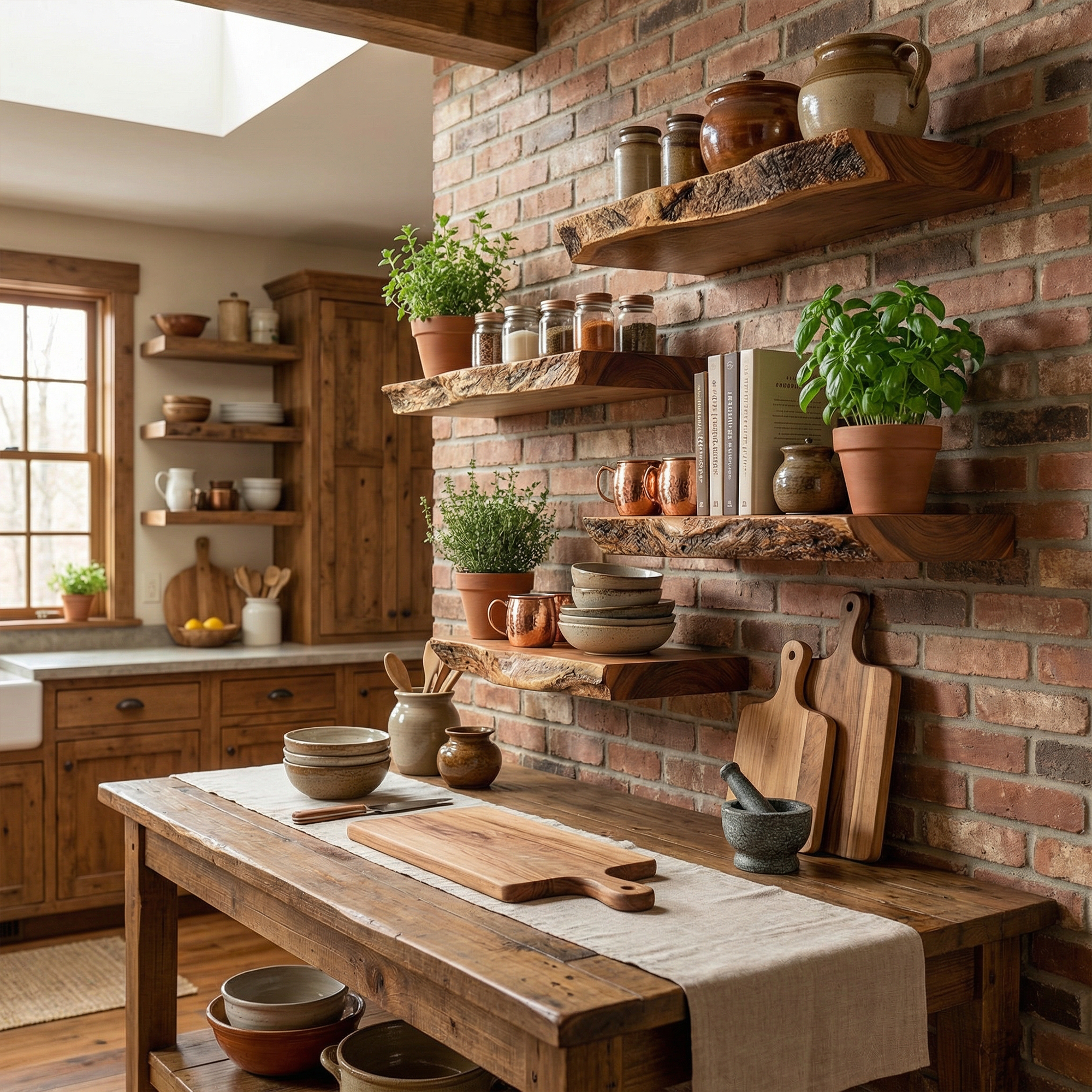 Rustic Floating Wall Shelves Solid Wood Vintage Home Display SINLKIFL504