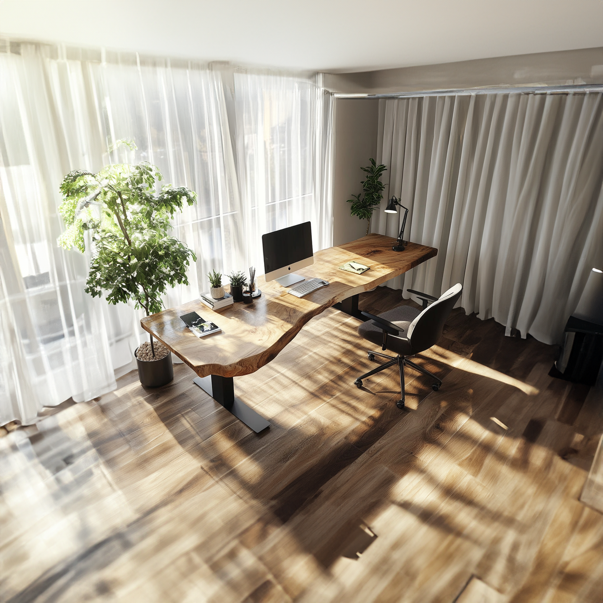 Rustic Office Desk Studio Room And Work Corner SINLKIDK033