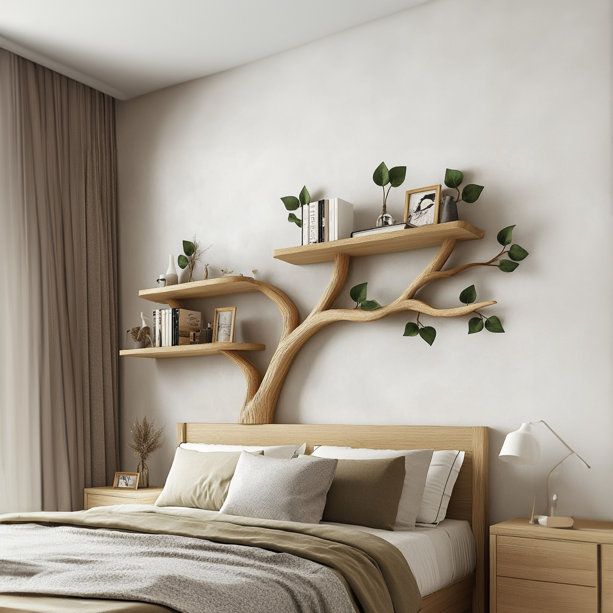 Rustic Tree Branch Bookshelf Modern Home SINLKITBS061