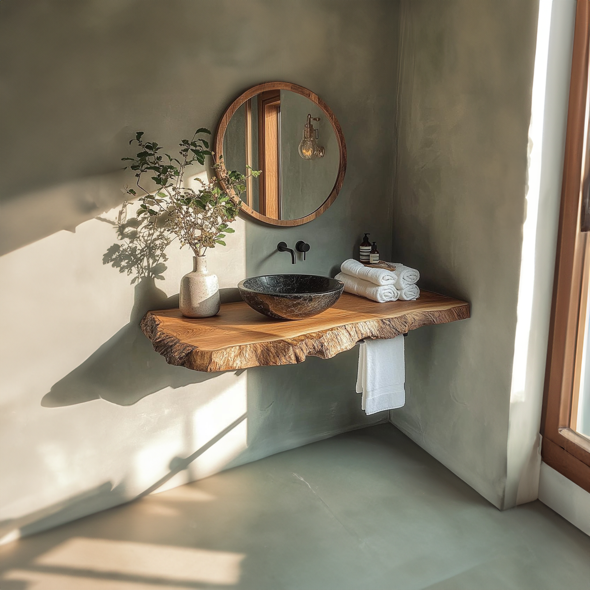 Rustic Minimalist Washstand Bathroom SINLBRV111