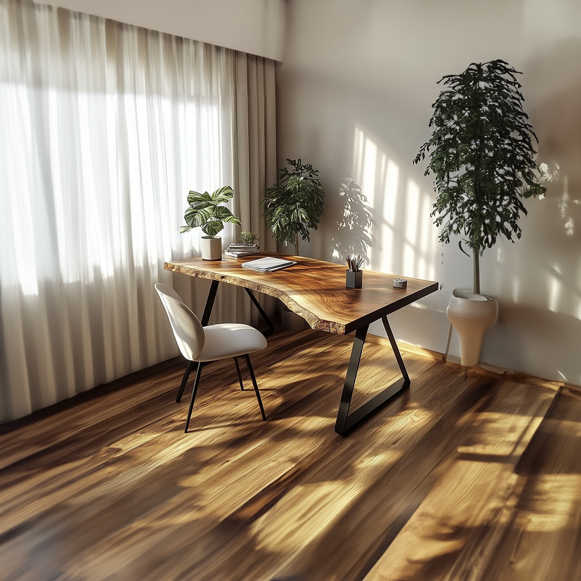 Minimal Rustic Desk Bedroom And Quiet Room SINLKIDK018