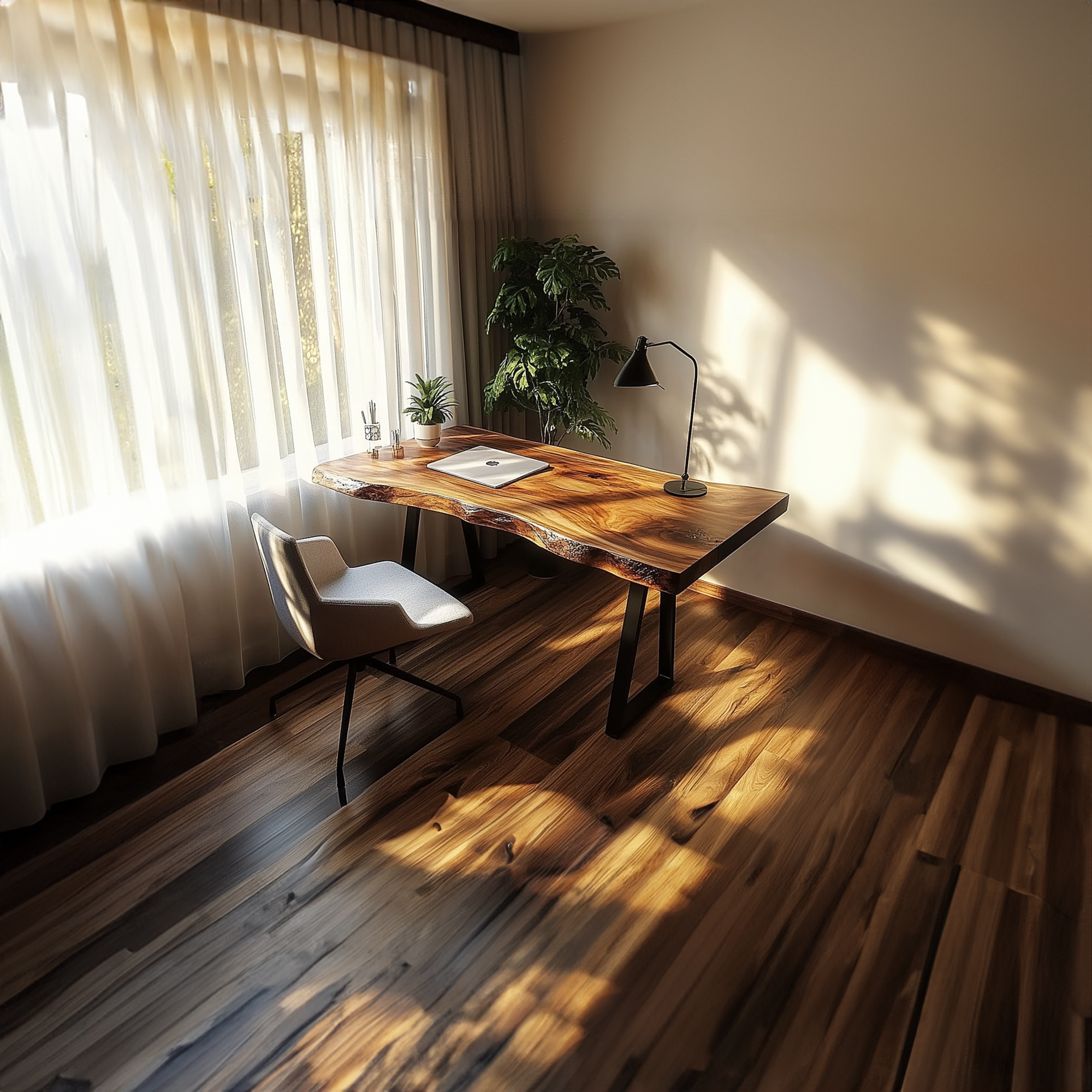 Rustic Natural Work Desk Bedroom And Creative Area SINLKIDK020