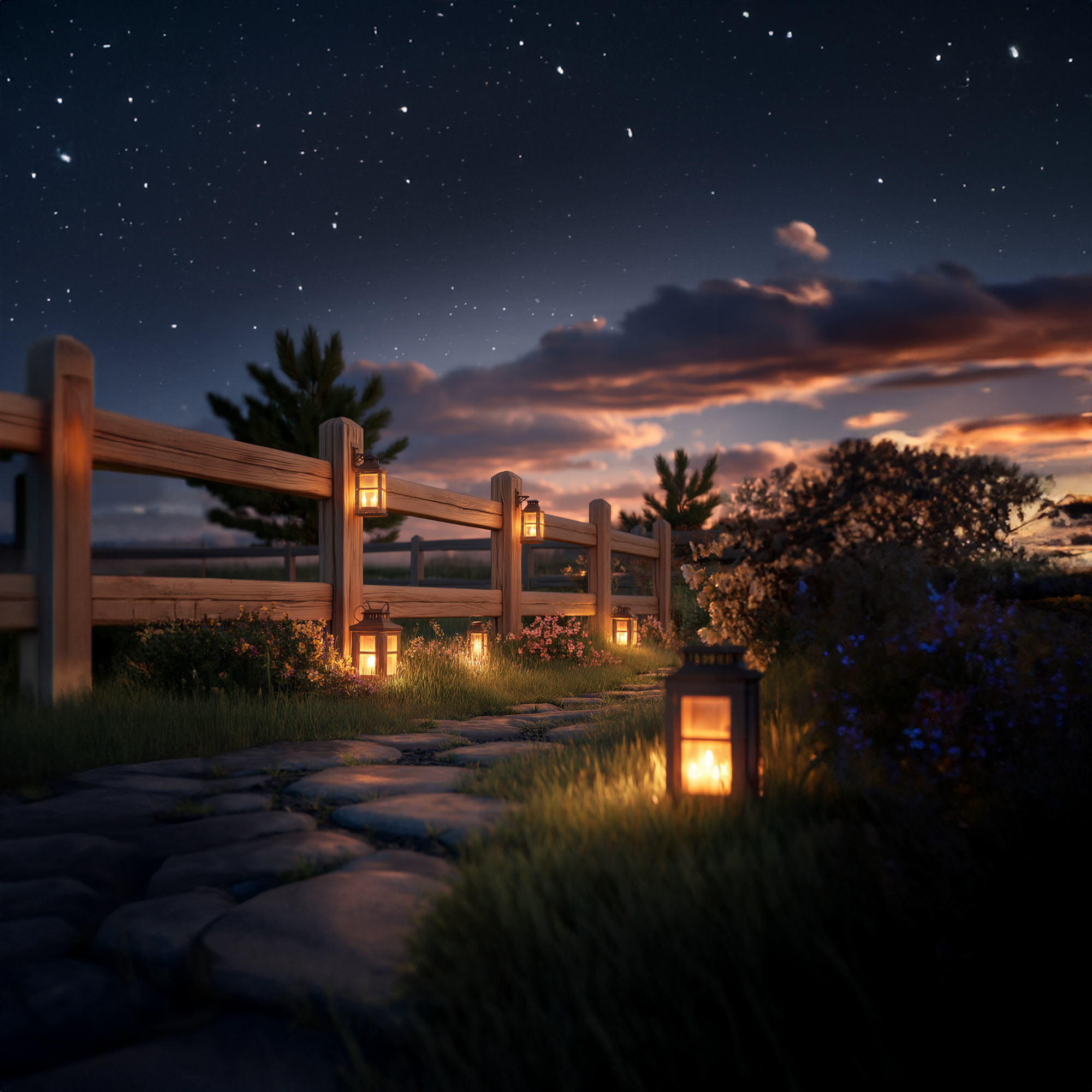 Rustic Farmhouse Fence For Garden And Outdoor Path SINLKIWF001