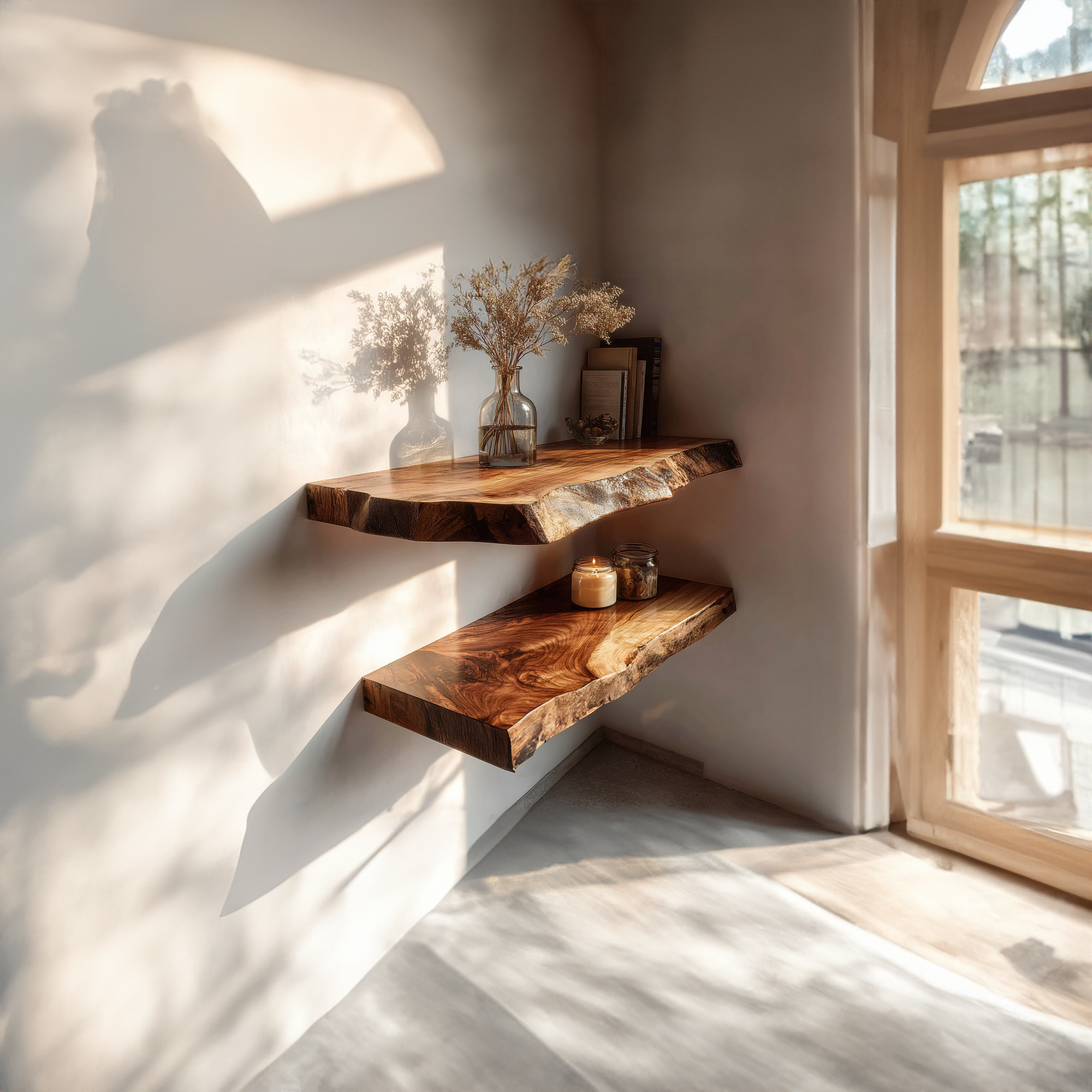 Rustic Floating Shelf Reading Room Or Living Room SINLKIFL305