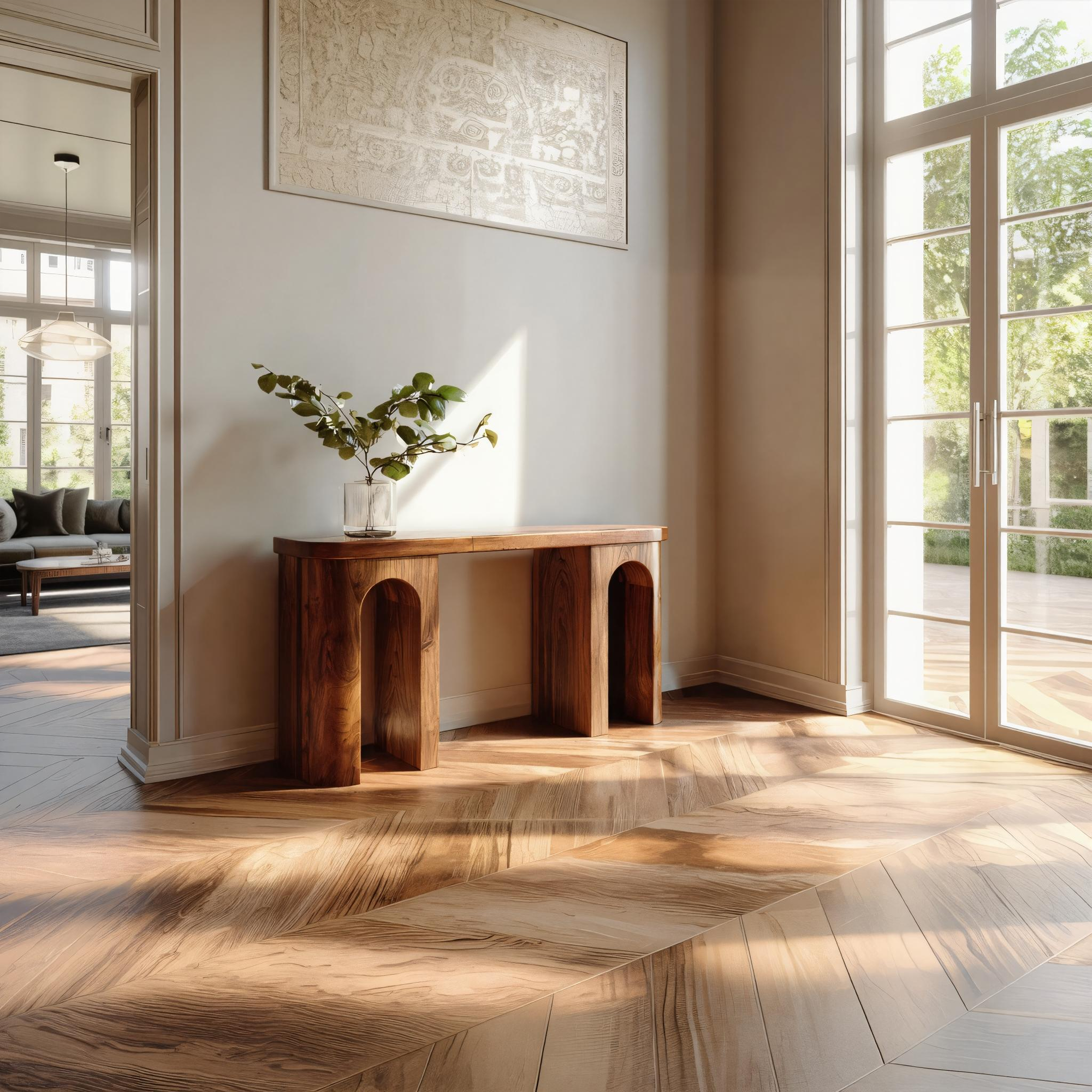 Mid Century Minimal Console Table Living Room And Hallway SINLKICS418