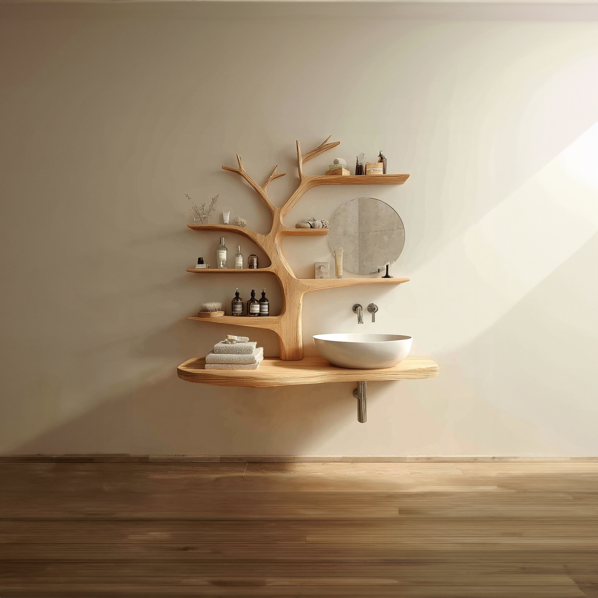 Rustic Nature Inspired Vanity Bathroom Or Home Wash Area SINLKITBB008