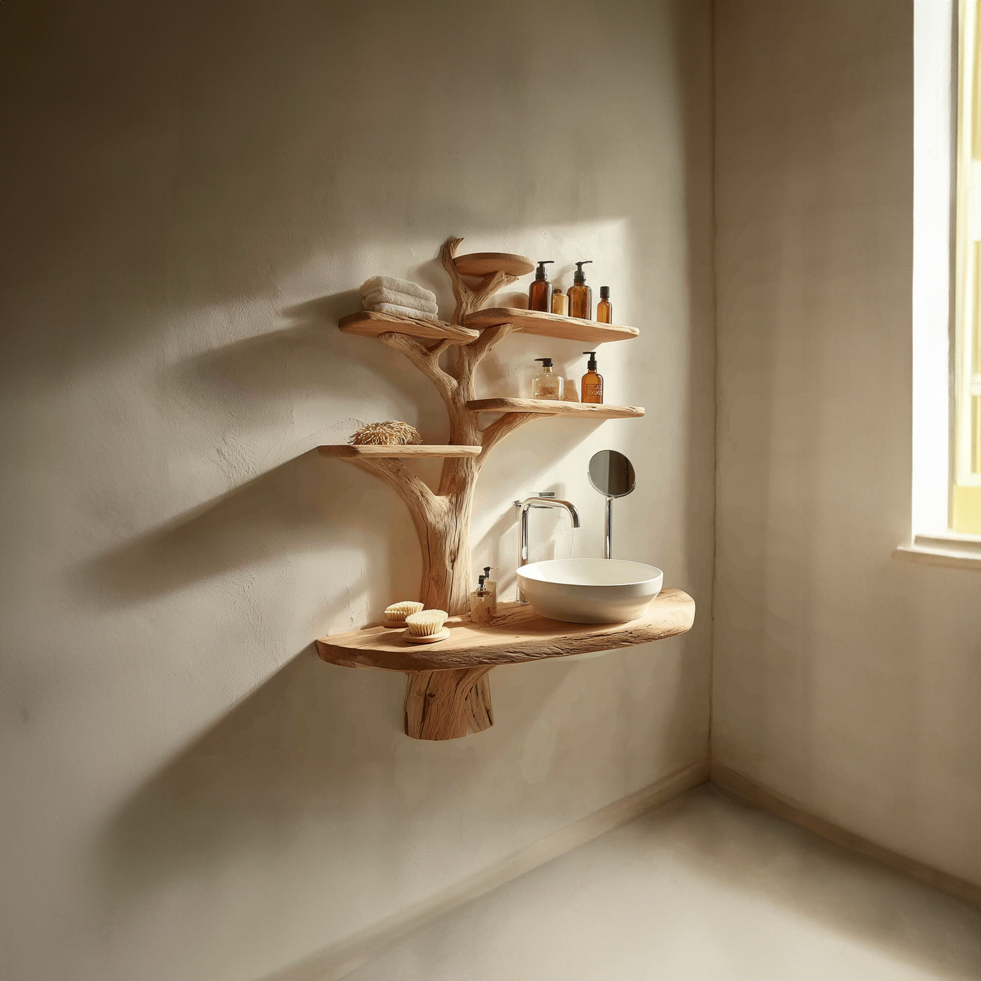 Rustic Branch Shape Vanity Bathroom Or Spa Room SINLKITBB009