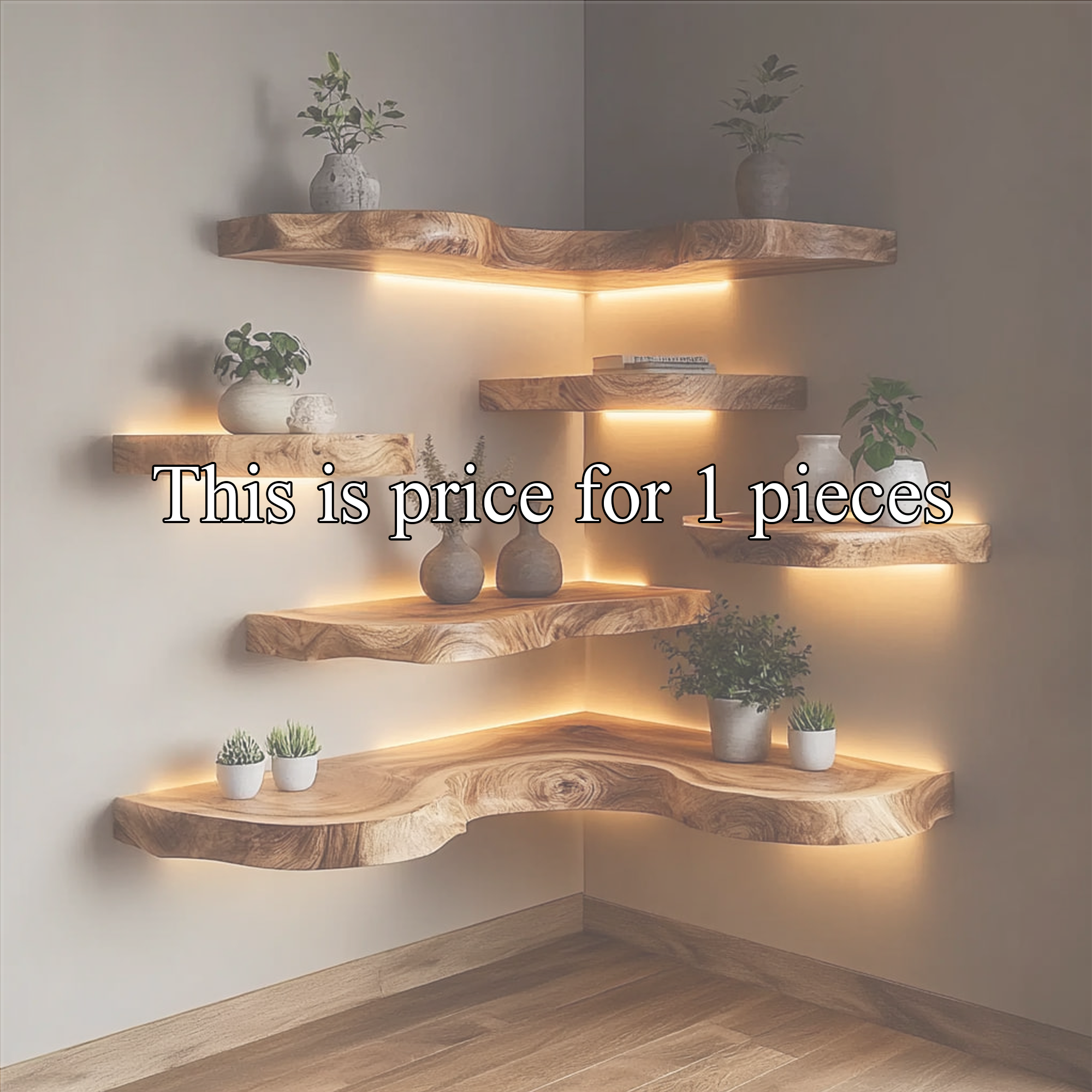 Rustic Floating Corner Shelf For Home Styling SINLKIFL330