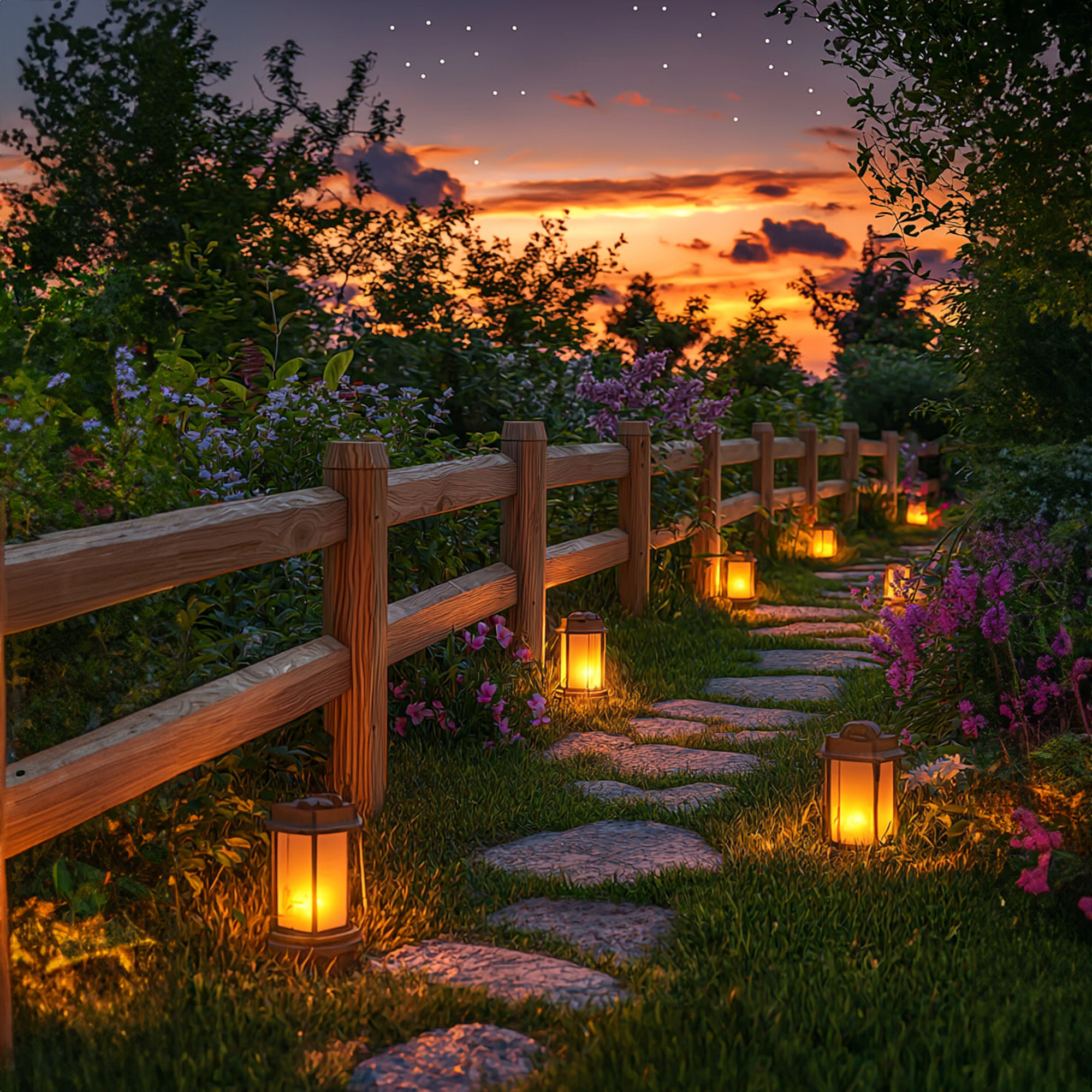 Rustic Decorative Garden For Pathway And Backyard SINLKIWF004