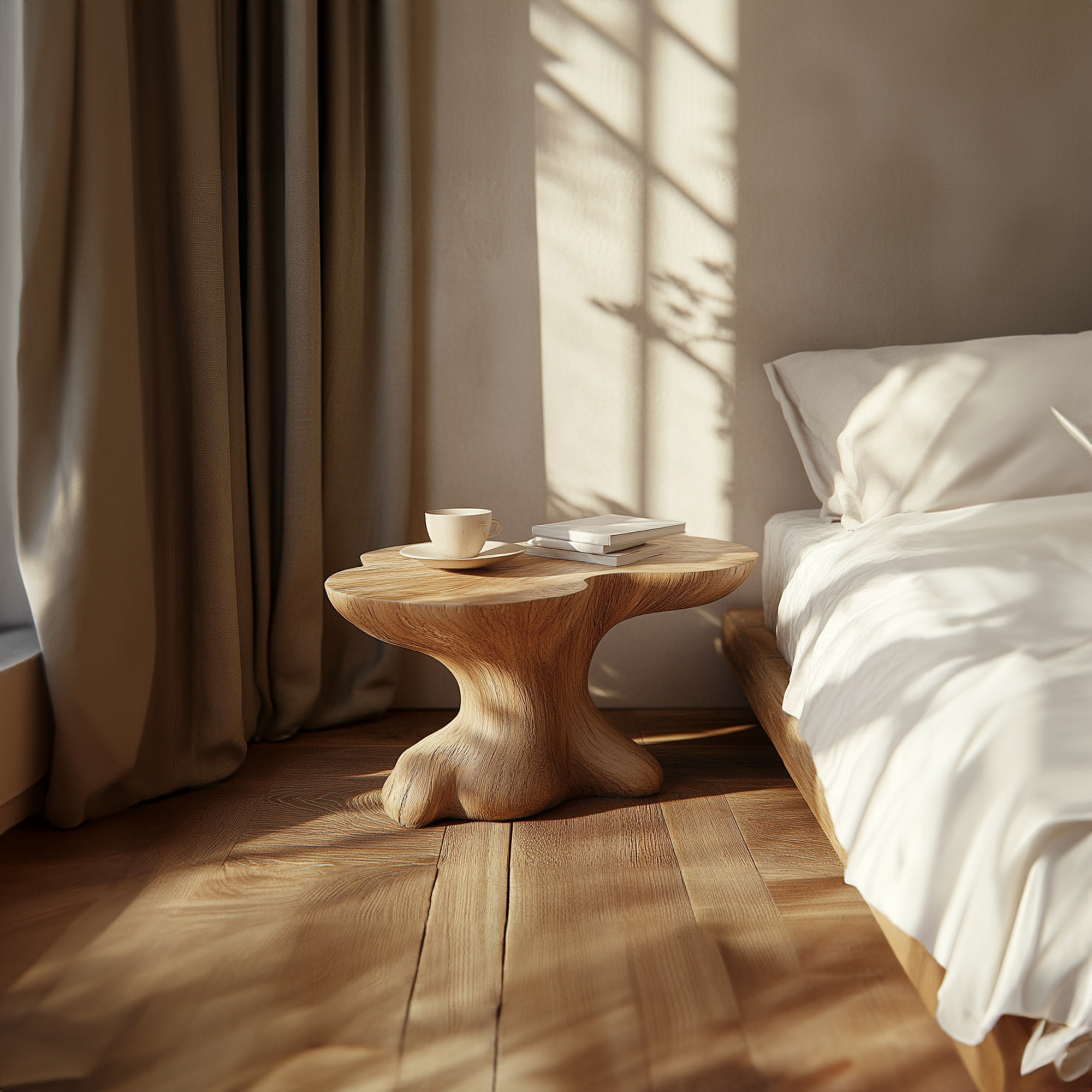 Rustic Bedside Table Modern Bedroom SINLKIBT169