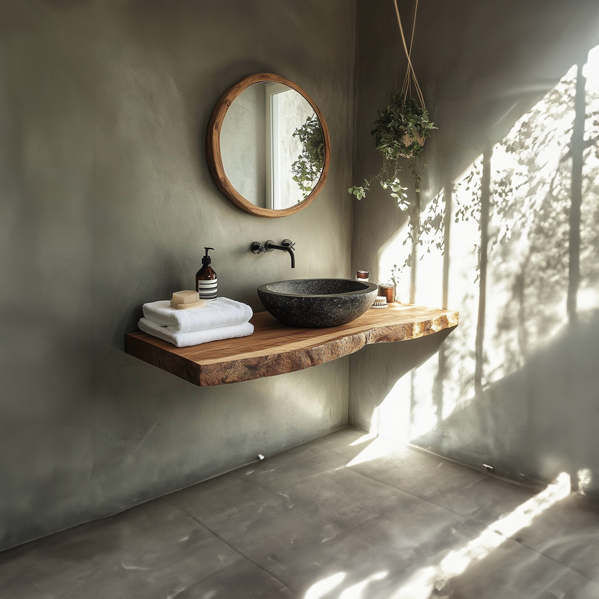 Rustic Compact Vanity Bathroom SINLBRV115
